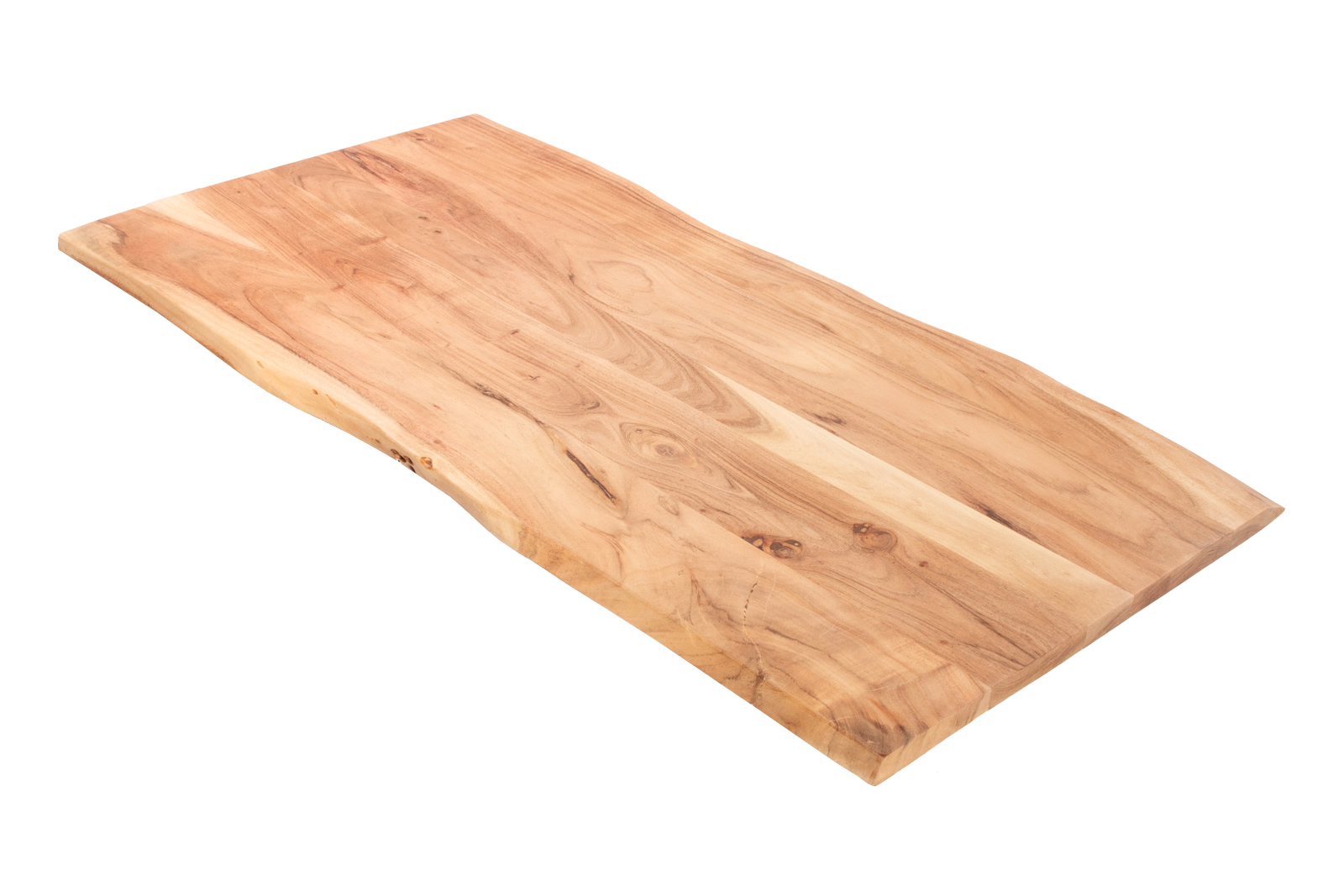  Tischplatte Baumkante Akazie Natur 120 x 60 cm CURT