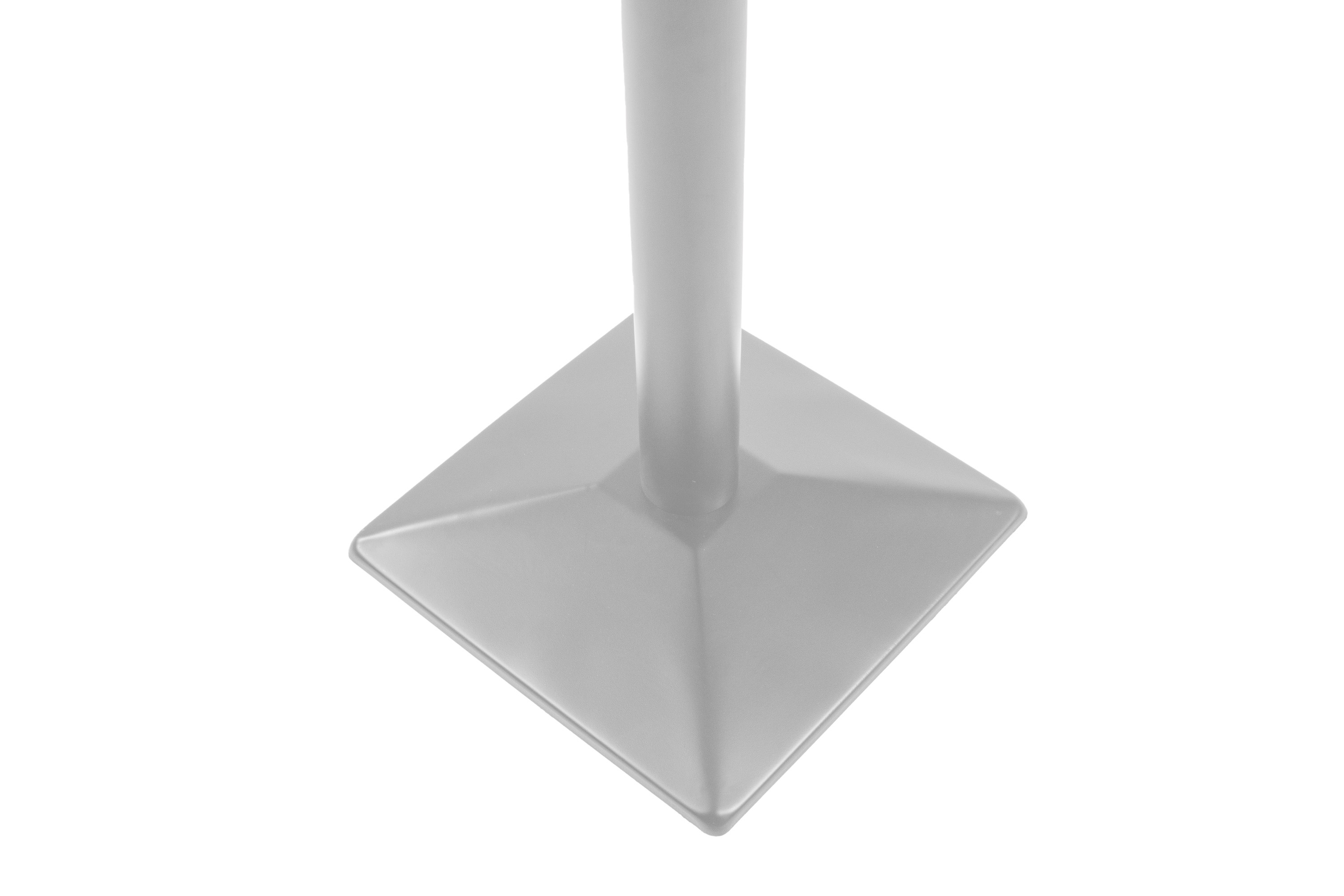 Tischgestell Bistrotische & Esstische Standfuß Einzelsäule 40x40x72 cm silber