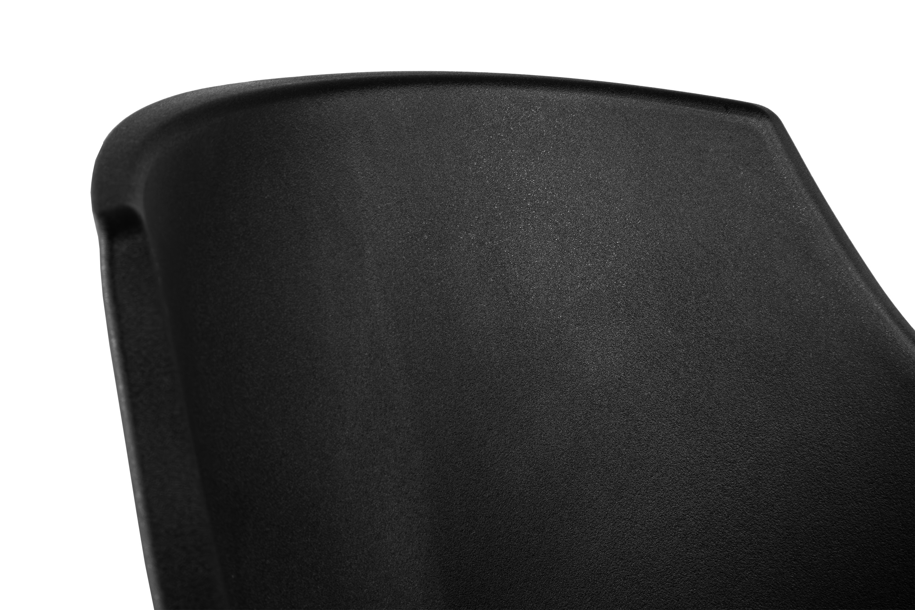 Esszimmerstuhl Schalenstuhl schwarz Holzfüße schwarz LEA