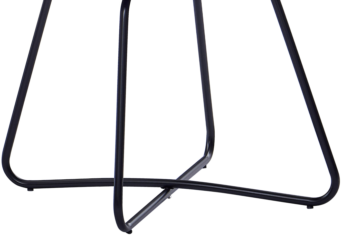  Schalenstuhl Samtbezug blau Gestell schwarz LENNY