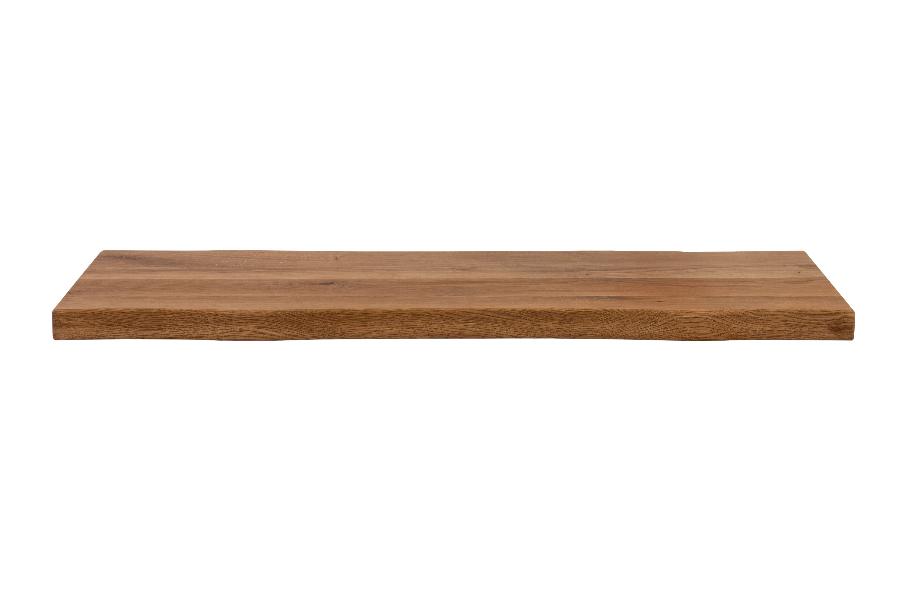 Konsolentisch  Baumkante Industrial-Design Wildeiche massiv 100x40 cm schwarz GERDA