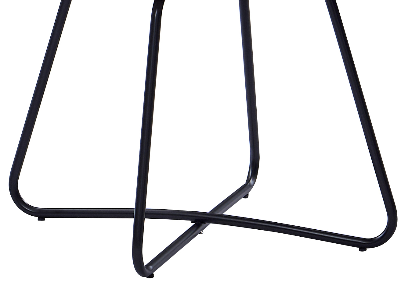  Schalenstuhl Samtbezug rosa Gestell schwarz LENNY