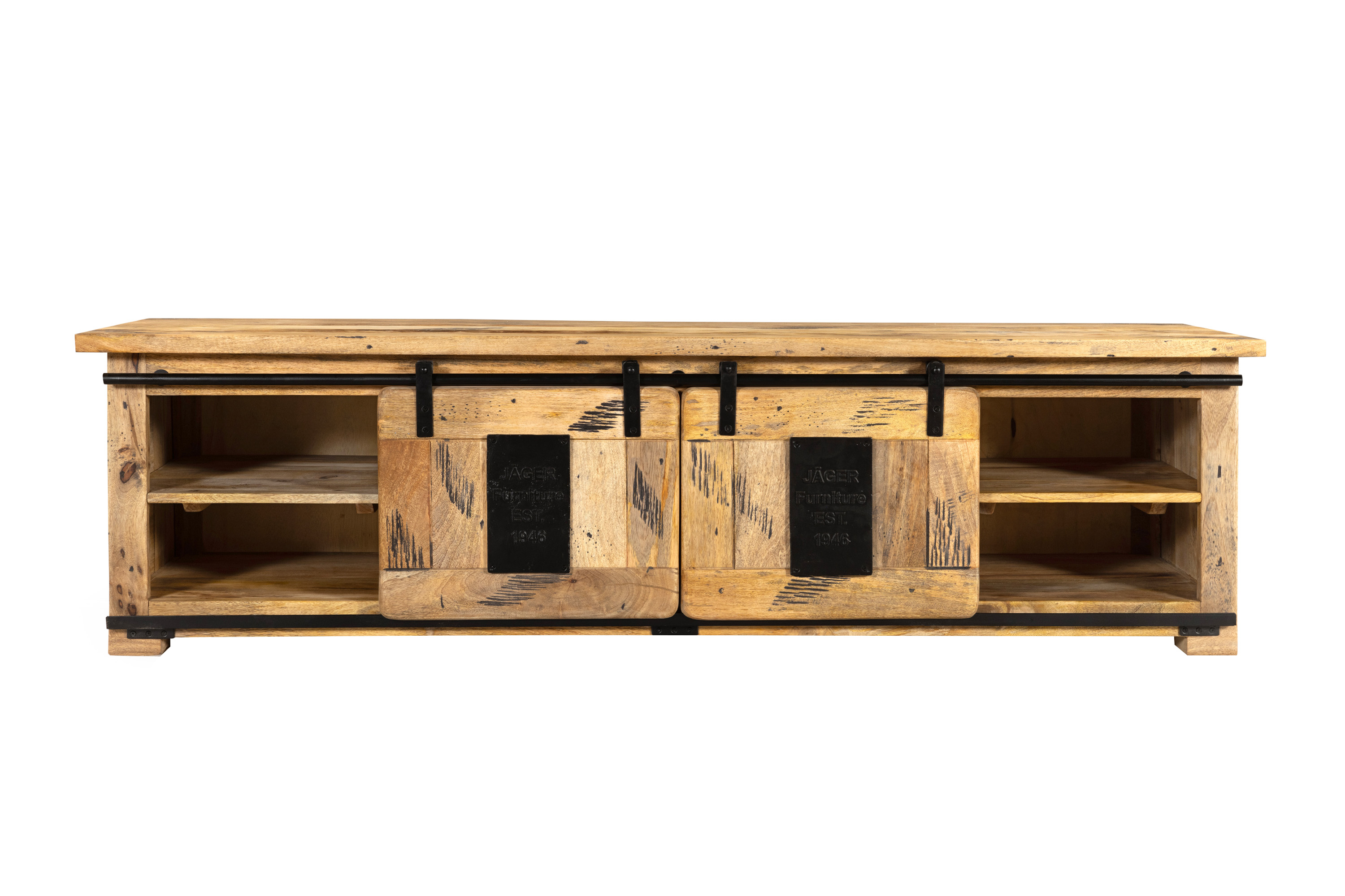 Lowboard Kommode TV-Board Mango massiv vintage 180 x 50 x 55 cm LIBRO