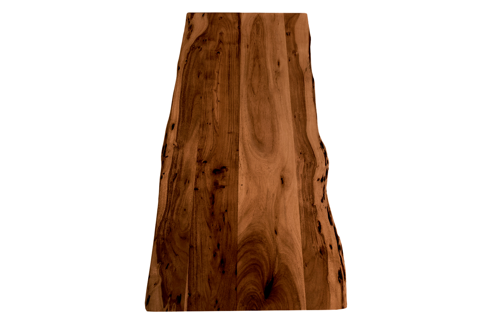  Tischplatte Baumkante Akazie Nuss 140 x 60 cm CURT