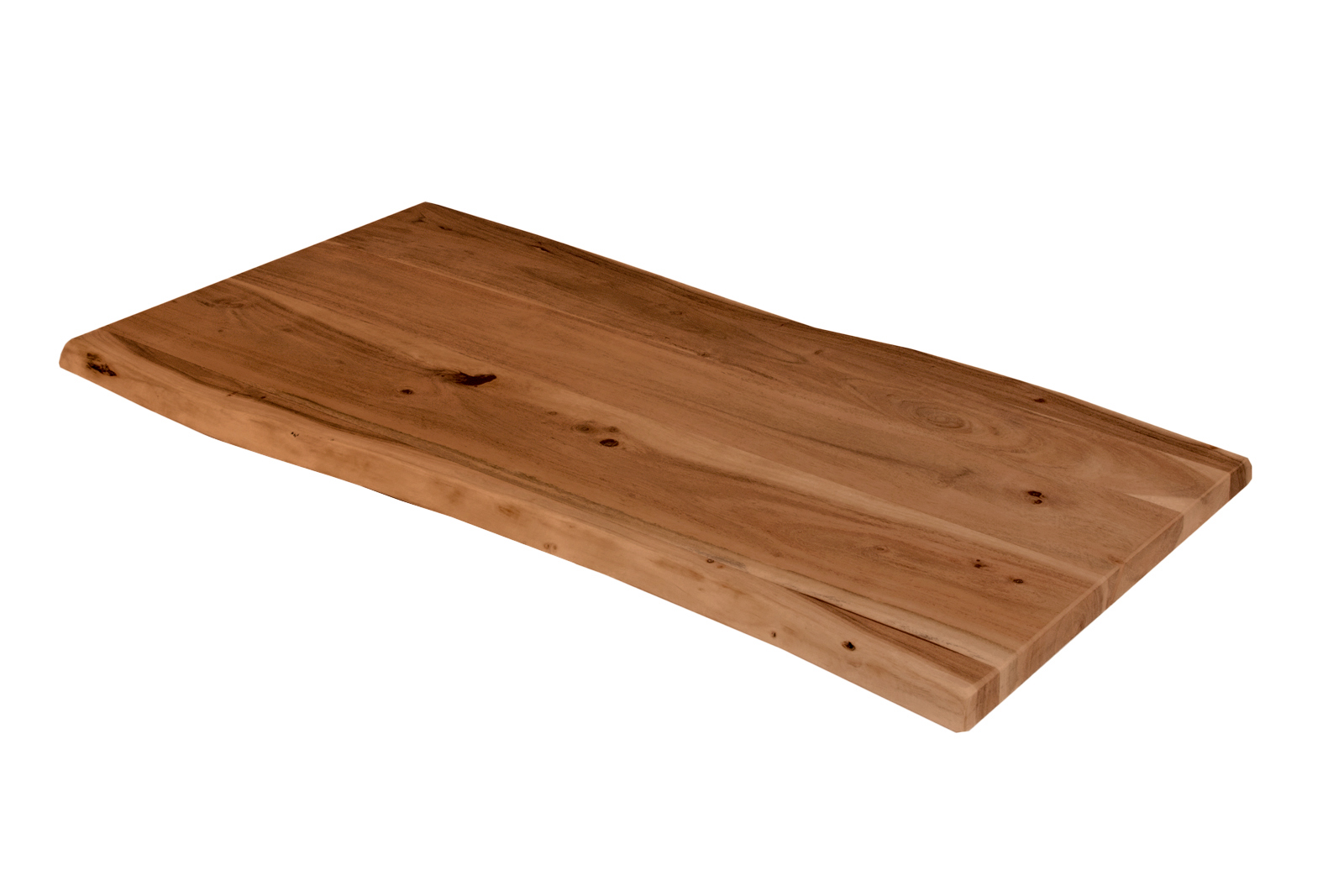 Tischplatte Baumkante Akazie Nuss 80 x 40 cm CURTIS