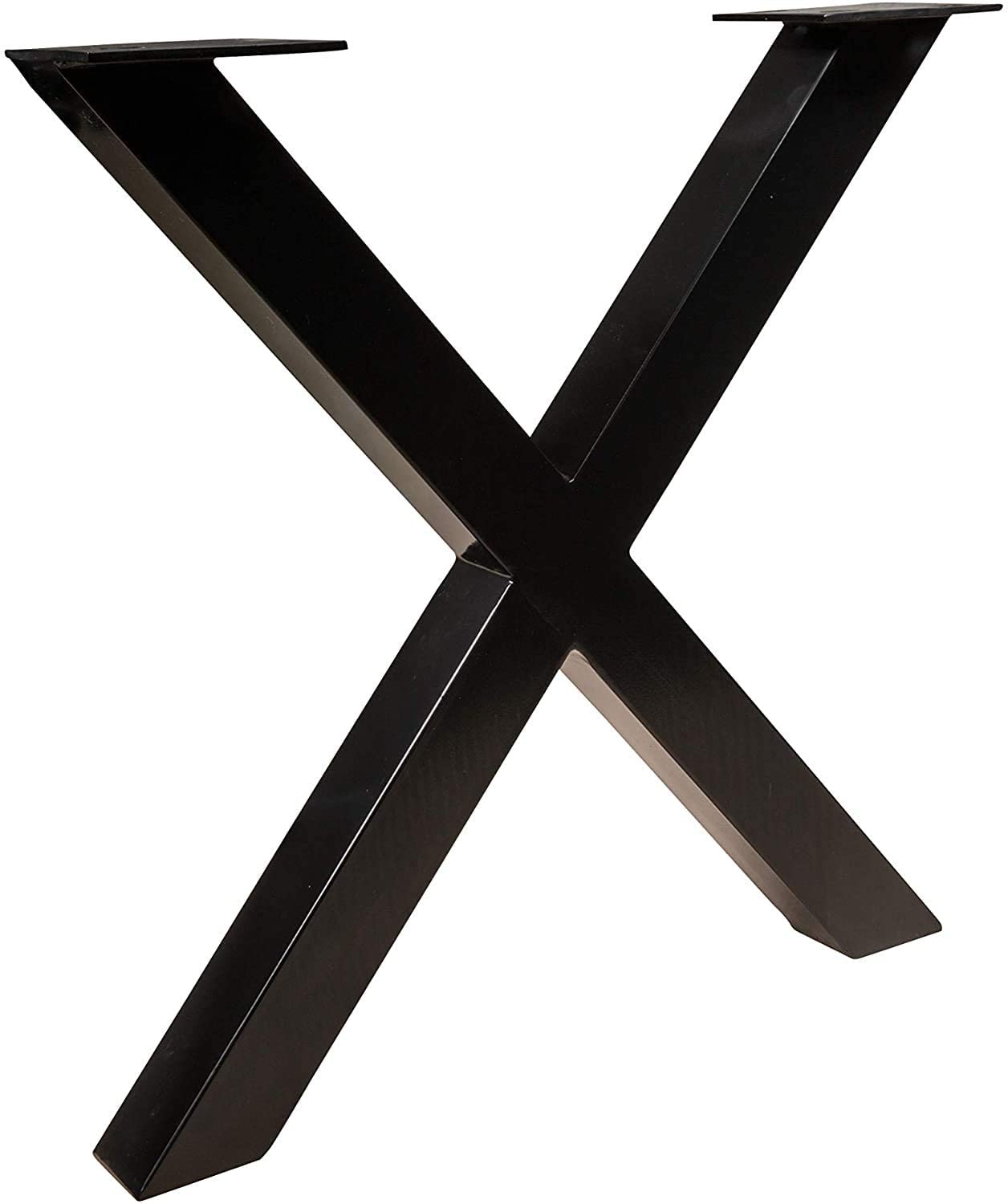  Esstisch Baumkante massiv Akazie natur 220 x 100 schwarz X-Gestell XEREZ