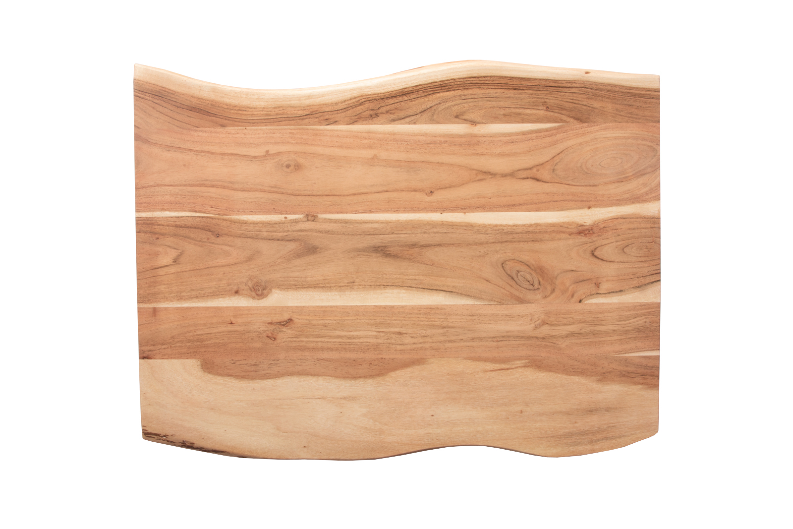  Tischplatte Baumkante Akazie Natur 80 x 60 cm CURT