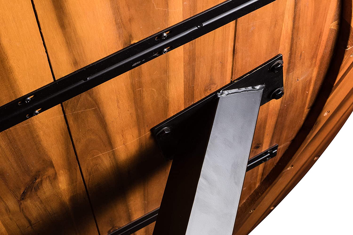  Esszimmertisch rund 120 cm cognacfarben Akazienholz ISABELLA