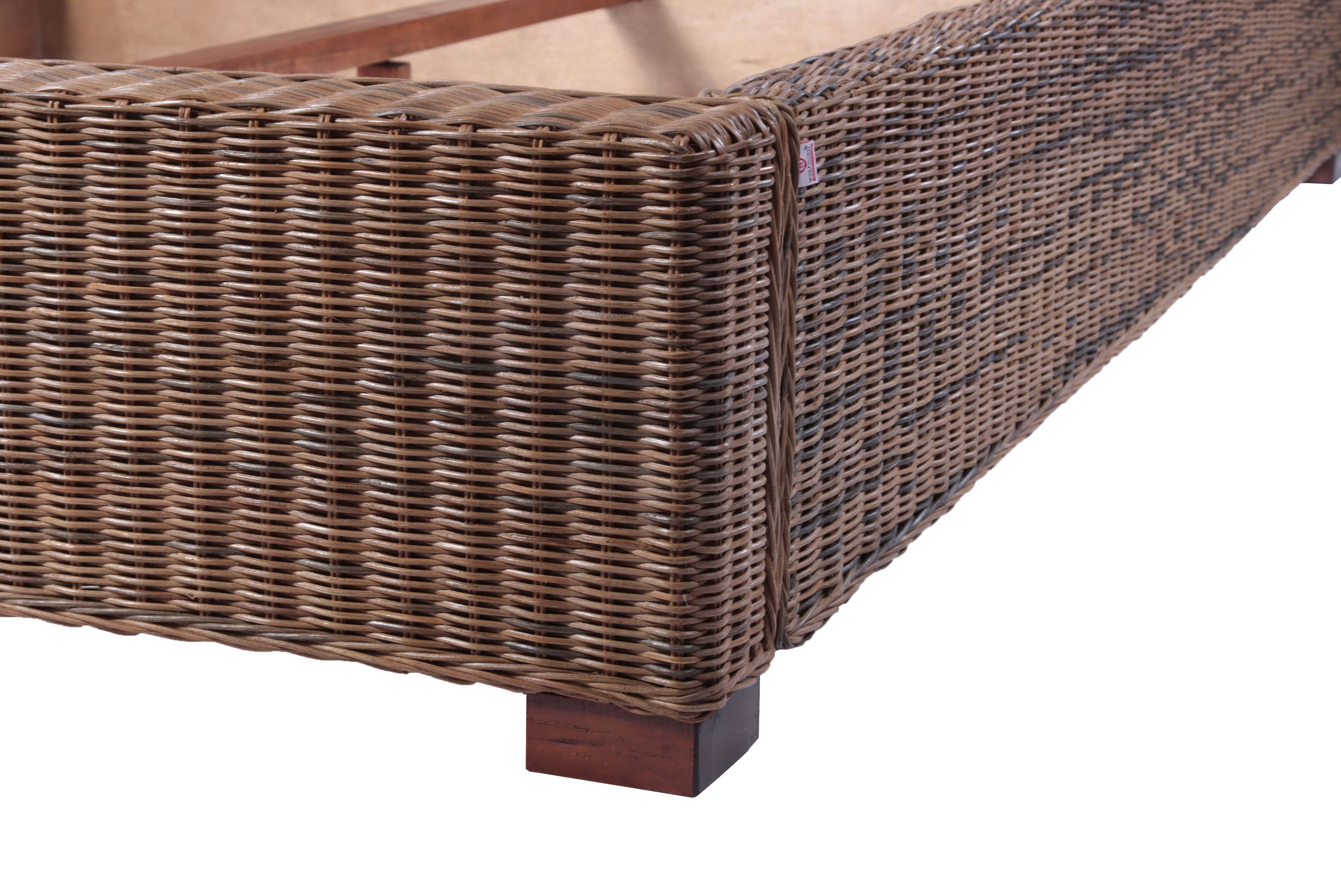  Rattanbett Doppelbett 180 x 200 cm Rattan Slash