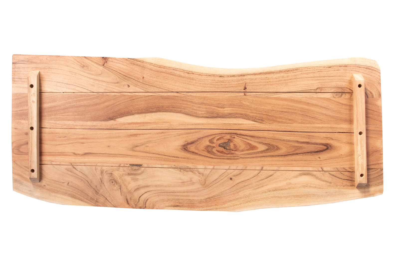 Tischplatte Baumkante Akazie Natur 100 x 40 cm CURTIS