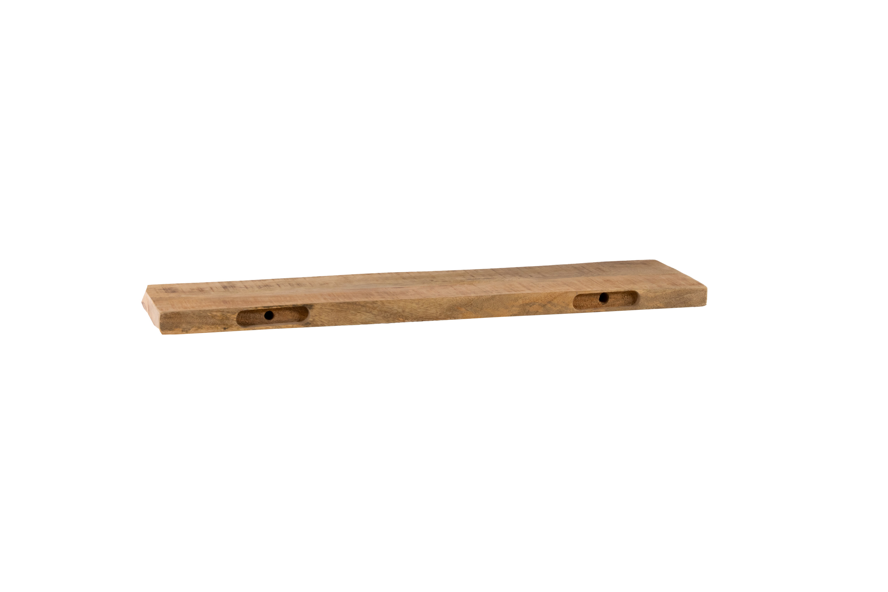 Steckboard mit Baumkante Wandregal Mango rough lackiert 70 x 20 Amanda