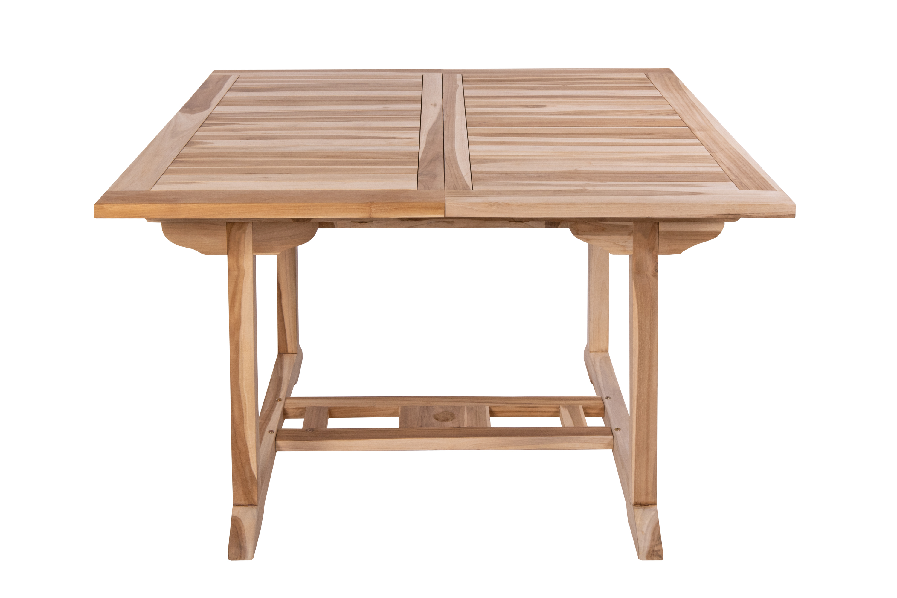 Teak Gartentisch eckig ausziehbar 120 - 170 cm x 120 cm Madera