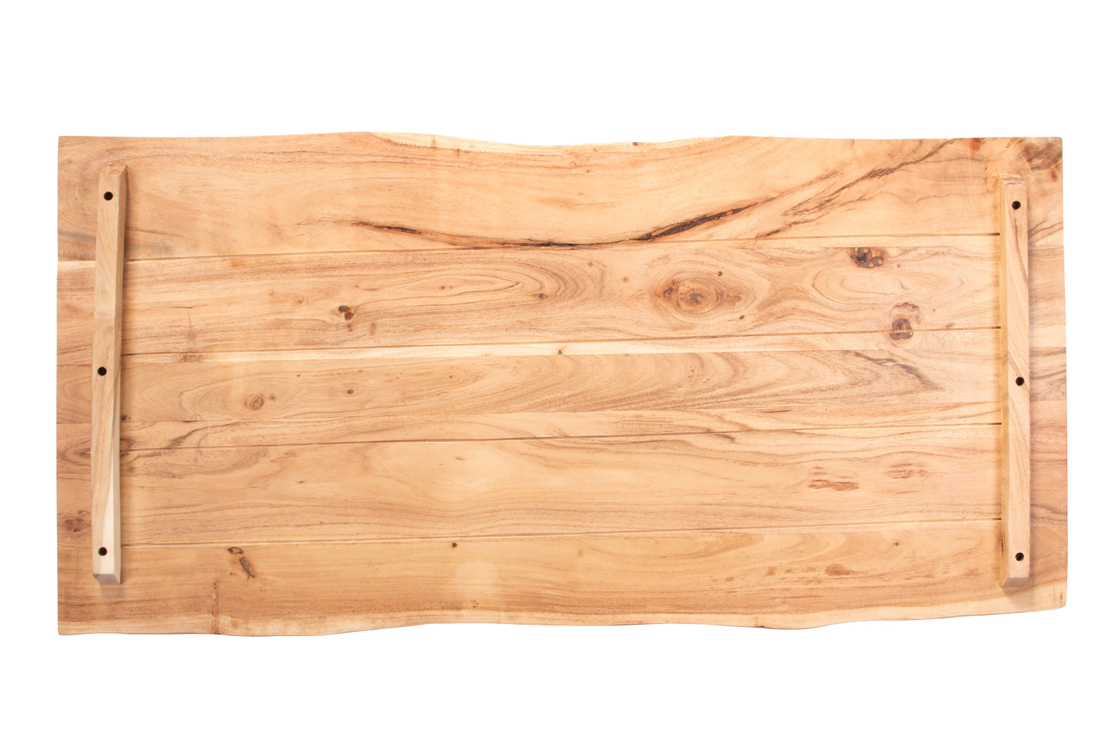  Tischplatte Baumkante Akazie Natur 120 x 60 cm CURT