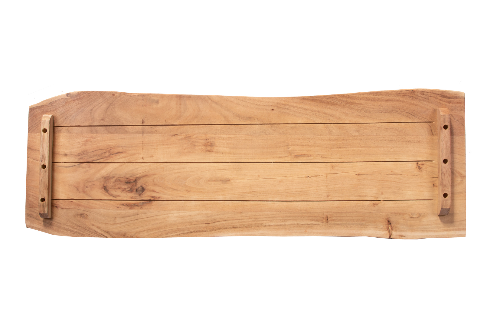 Tischplatte Baumkante Akazie Natur 120 x 40 cm CURTIS