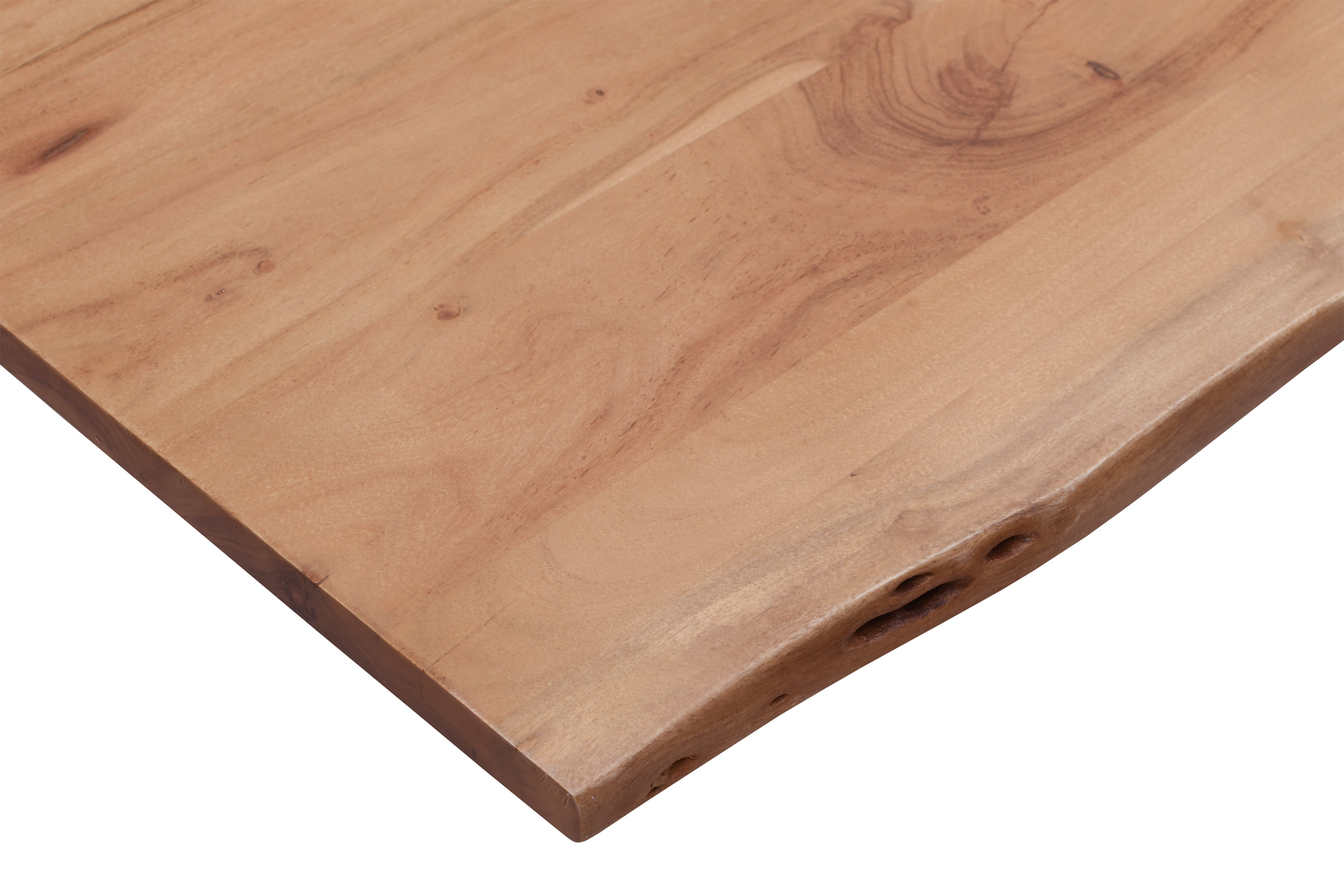 Tischplatte Baumkante Akazie Natur 180 x 90 cm NOAH