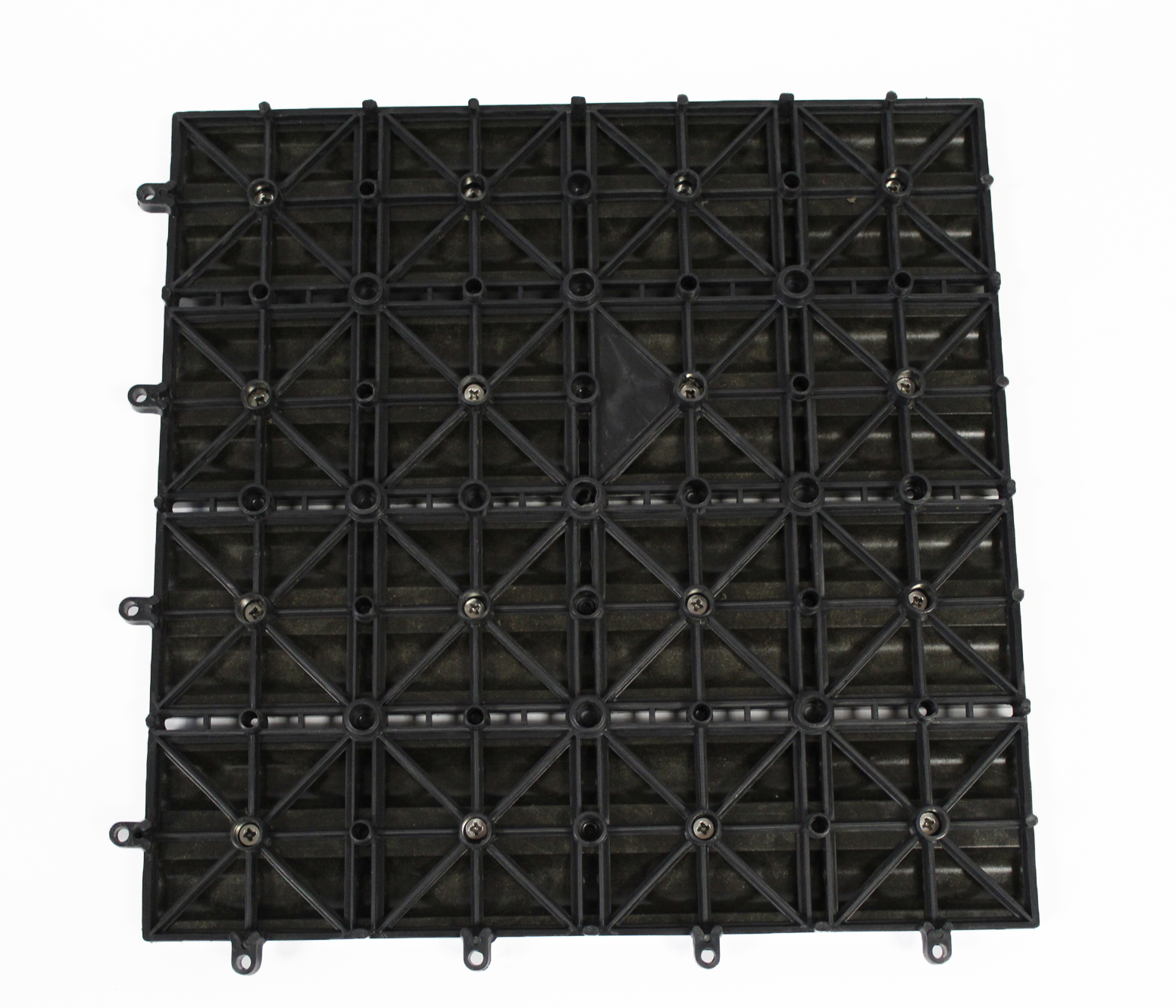 Terrassenfliesen WPC anthrazit 2 m ² Stecksystem 22 Stück Roma