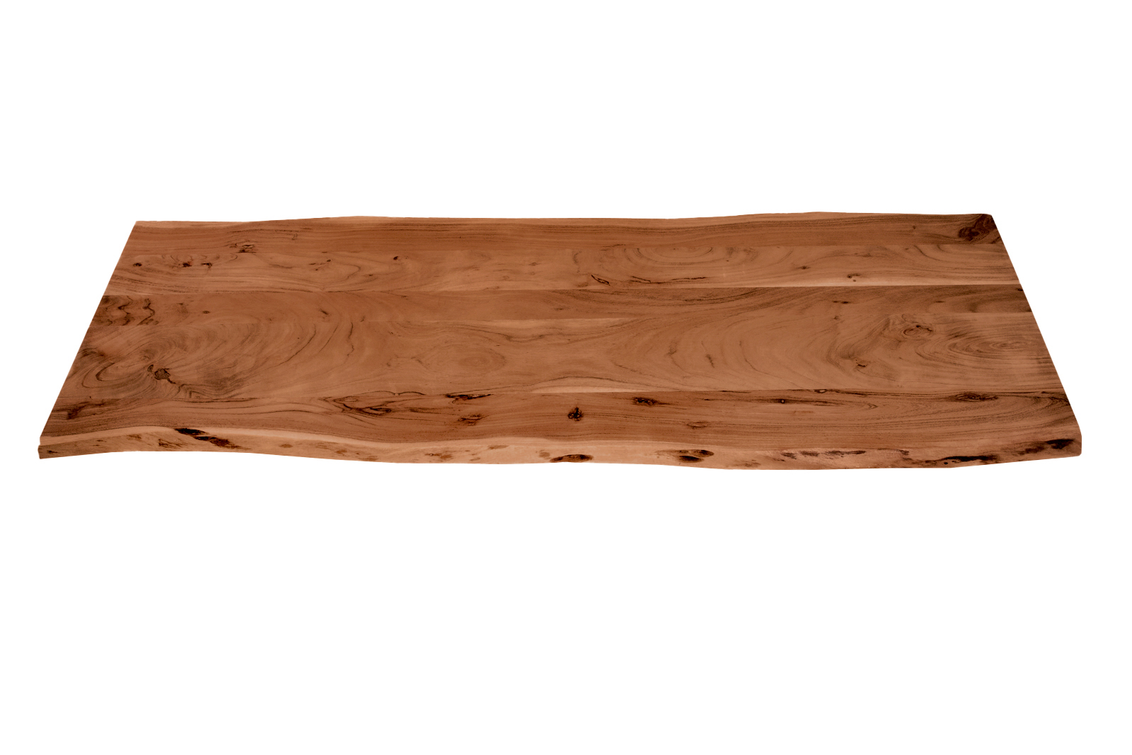  Tischplatte Baumkante Akazie Nuss 160 x 60 cm CURT