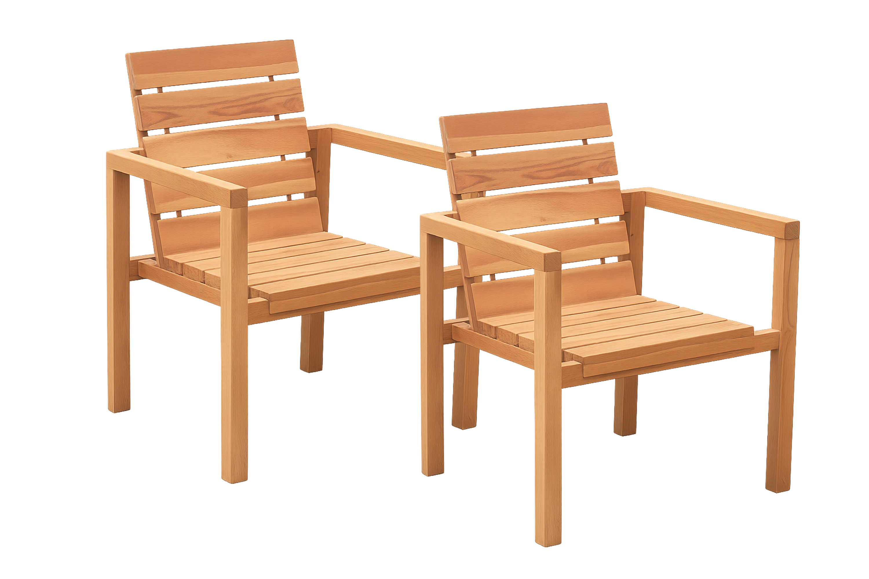 Gartengruppe 4tlg Gartentisch Teak 180 x 100 cm mit Gartenbank & 2 Stühlen FREETOWN