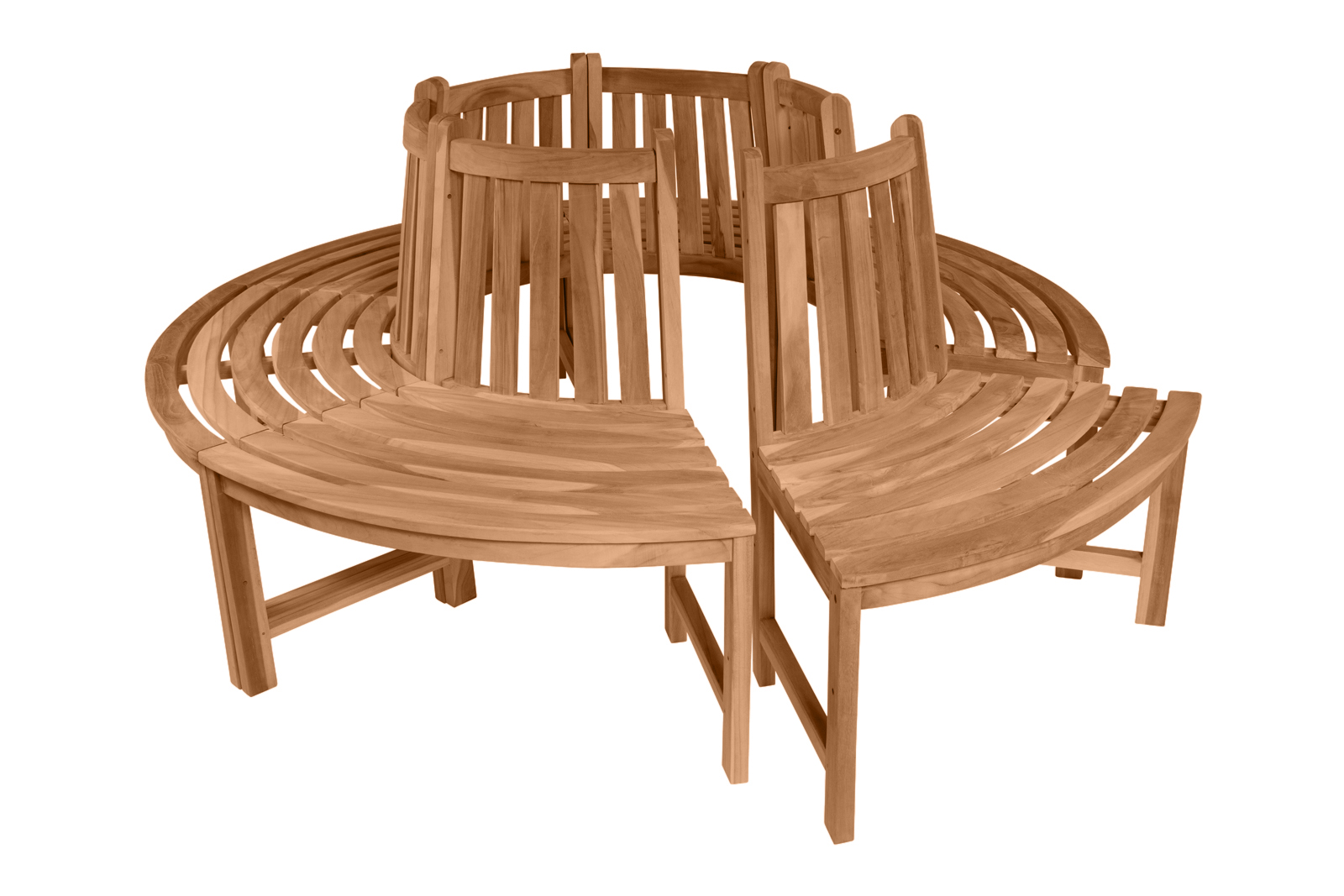 Rundbank 360° Gartenbank Teak massiv  ø180 cm Highline TIMO