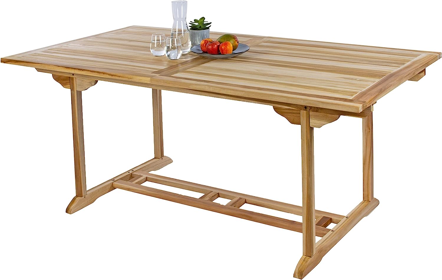  Gartenmöbel Set 9tlg Teak Gartentisch ausziehbar 180-240 cm KUBA/MENORCA