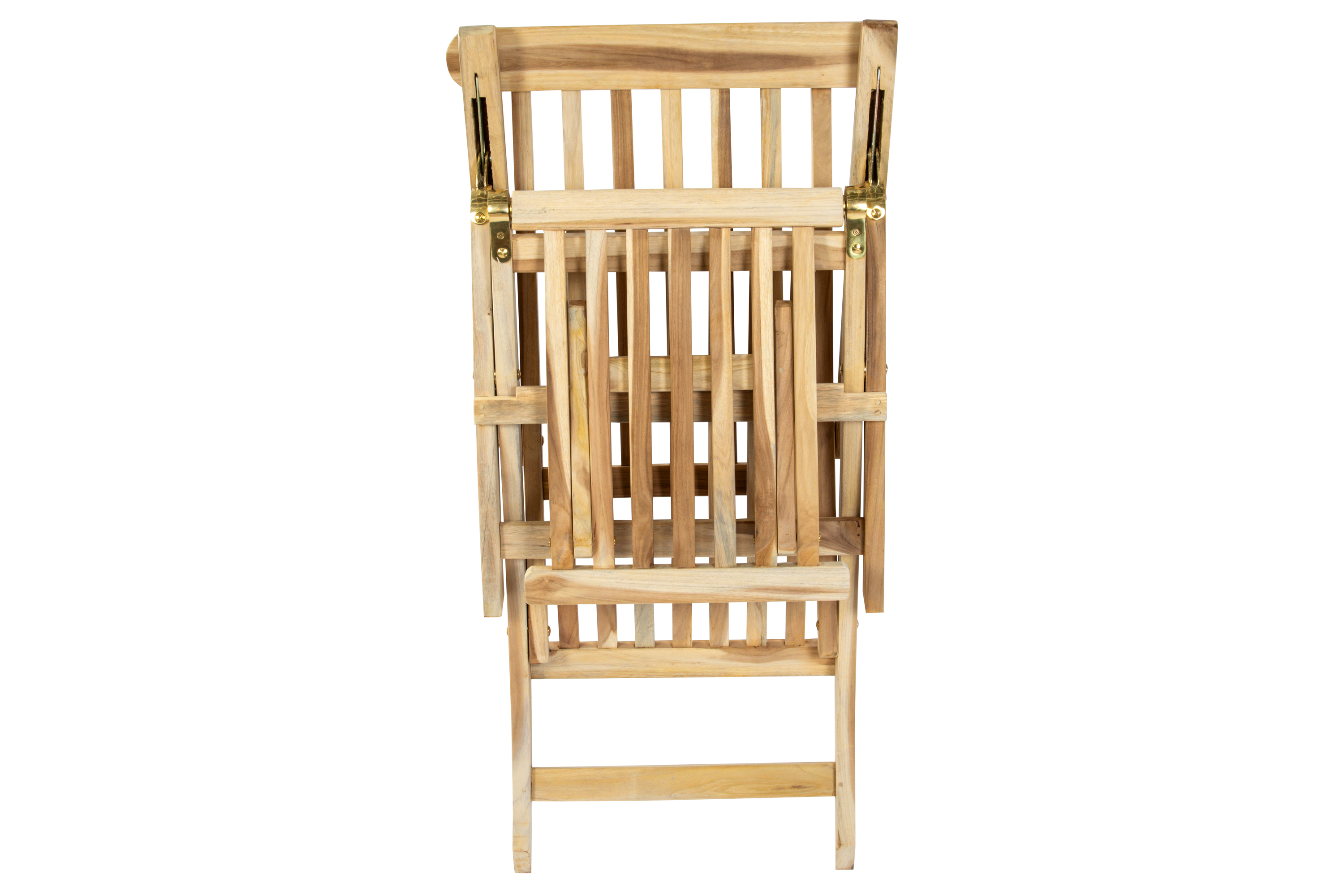 Gartenliege klappbar Teakholz Deckchair 150 cm PUCCON