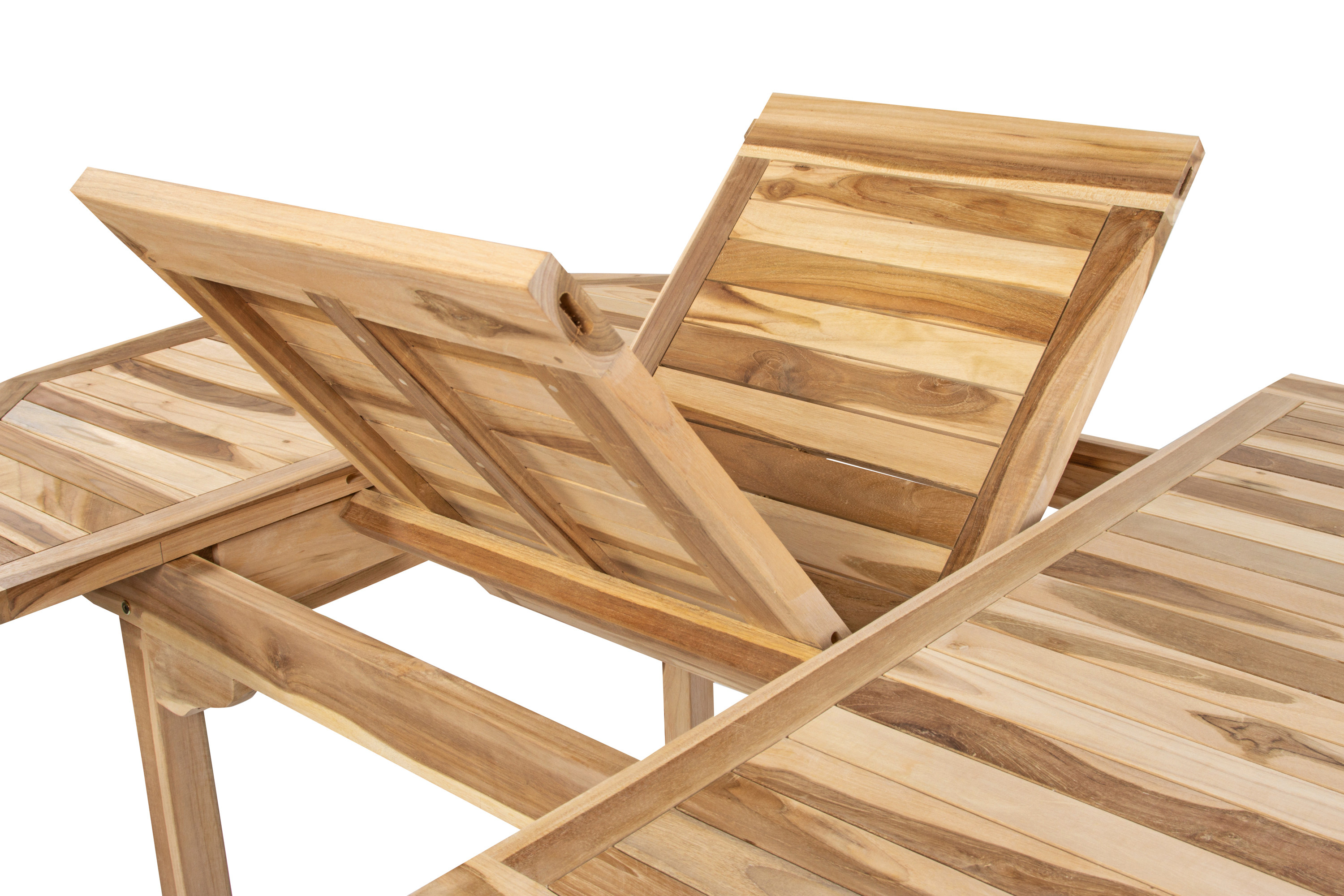  Gartenmöbel Set 5tlg Teak Gartentisch ausziehbar 120-170 cm BORNEO/MORENO