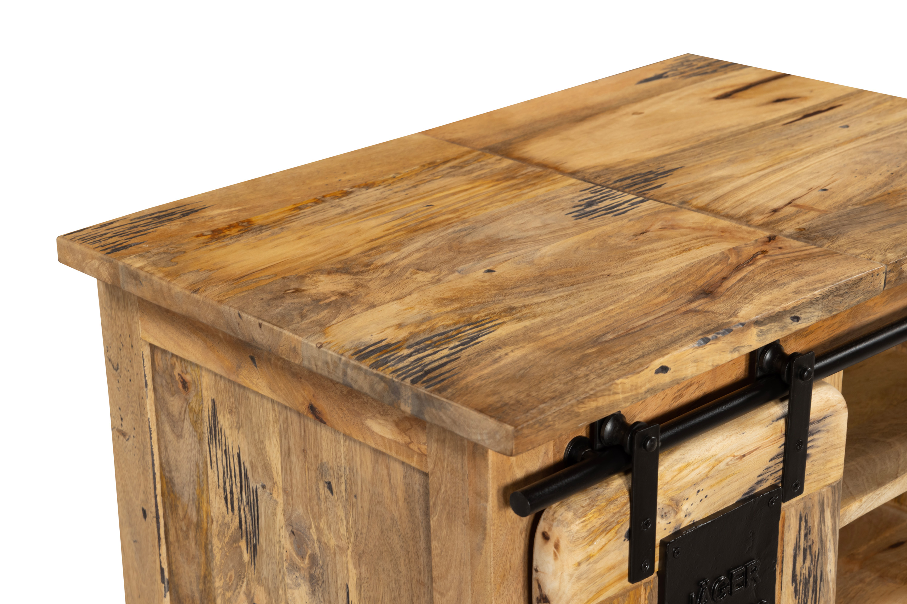 Lowboard TV-Board Truhenschrank Mango massiv vintage 75 x 47 x 50 cm LIBRO