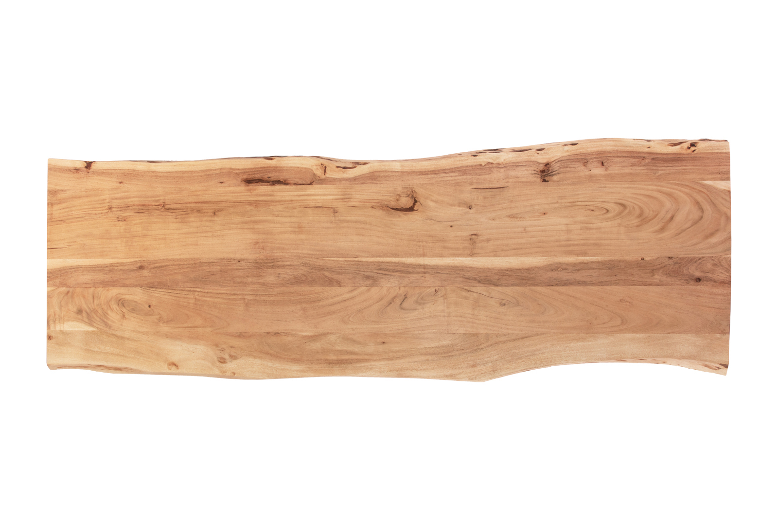  Tischplatte Baumkante Akazie Natur 180 x 60 cm CURT