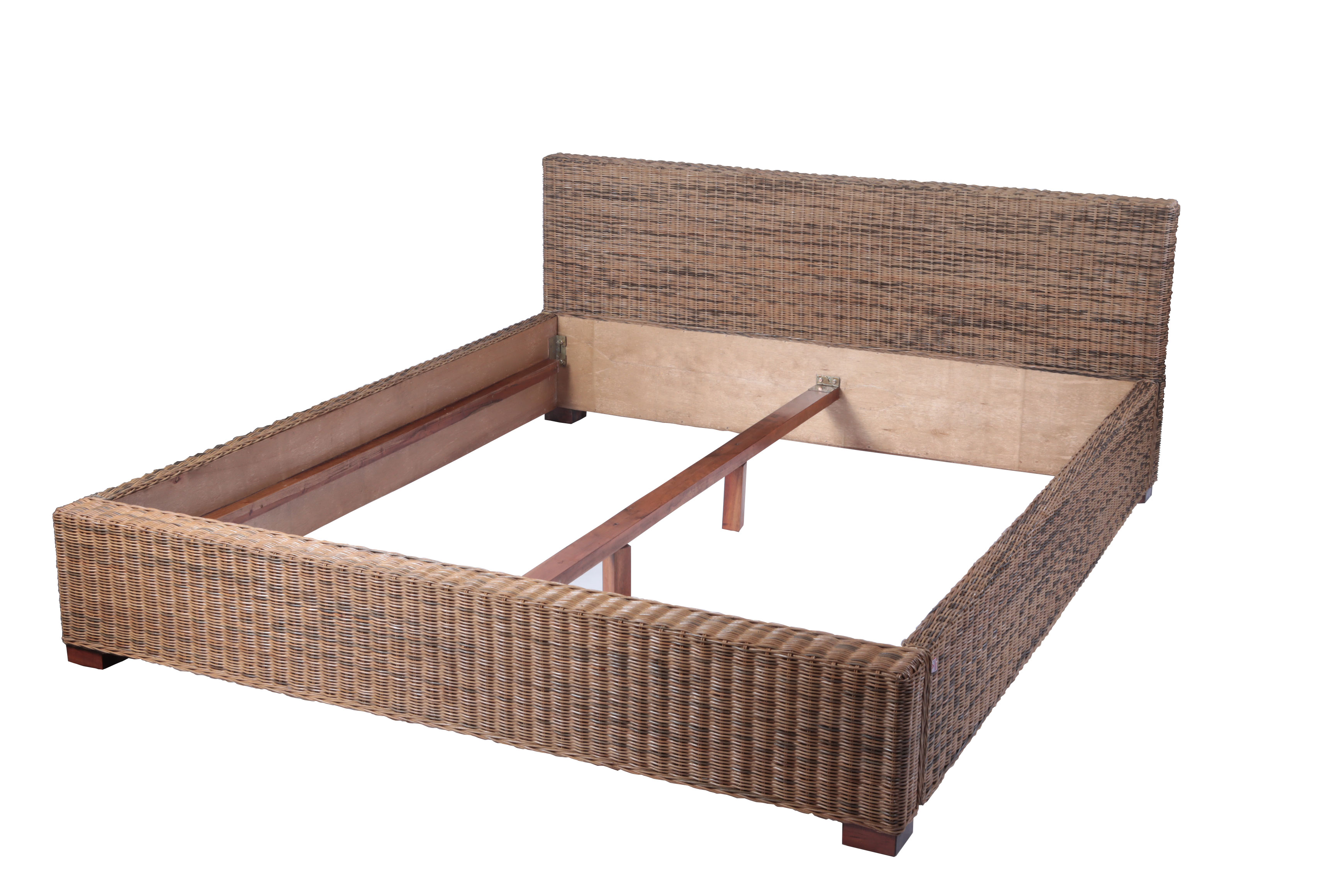  Rattanbett Doppelbett 180 x 200 cm Rattan Slash