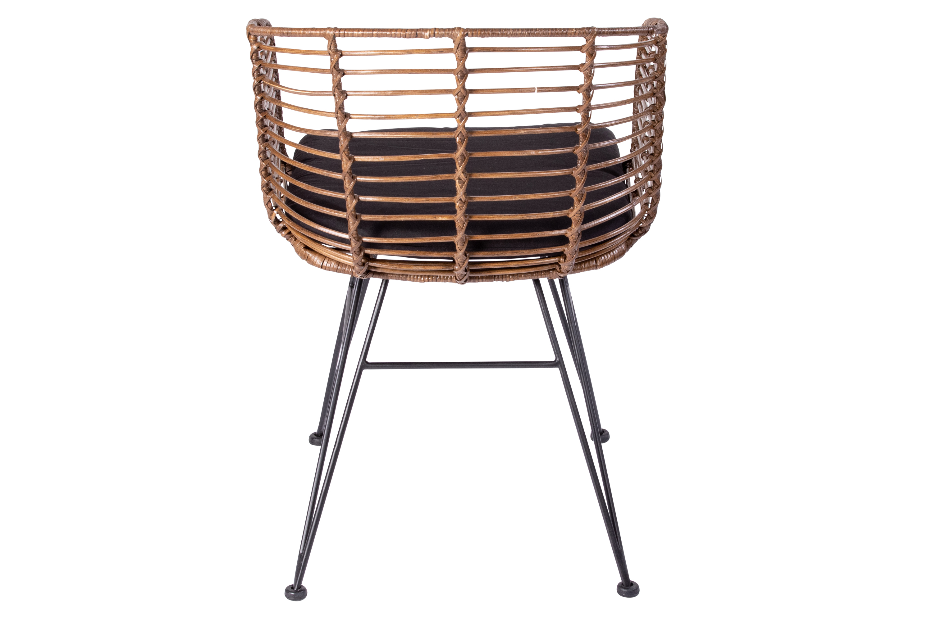 Esszimmerstuhl Rattanstuhl Farbe braun inkl. Sitzkissen NAIROBI
