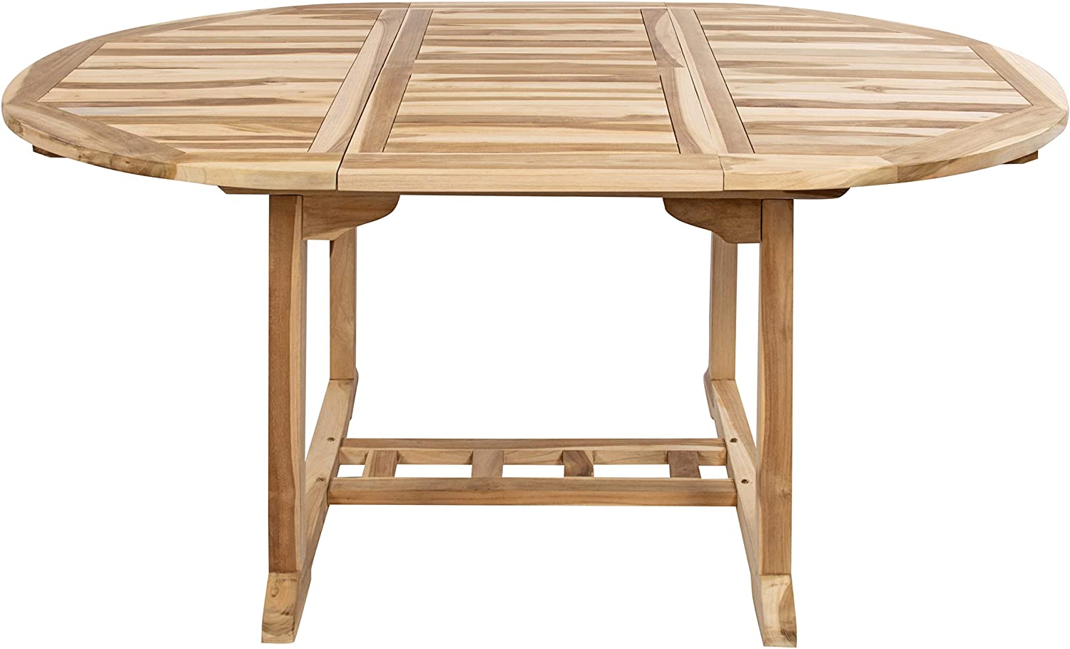  Gartenmöbel Set 4tlg mit Bank Teak Gartentisch ausziehbar 120-170 cm BORNEO/ARUBA