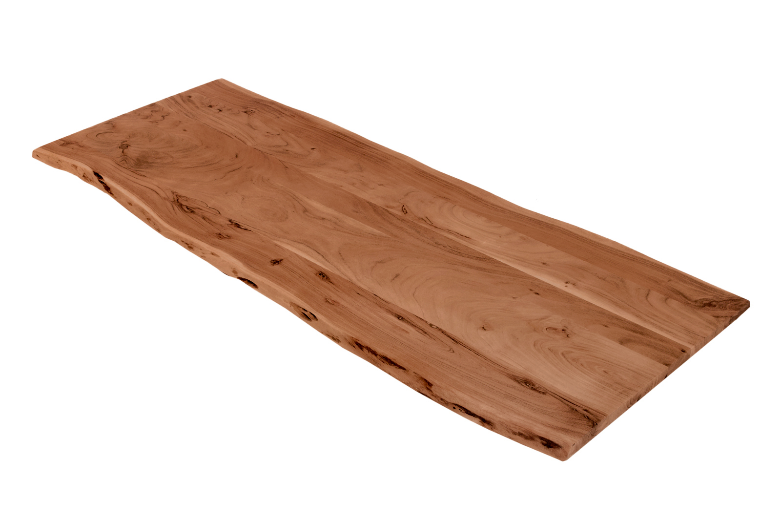  Tischplatte Baumkante Akazie Nuss 160 x 60 cm CURT