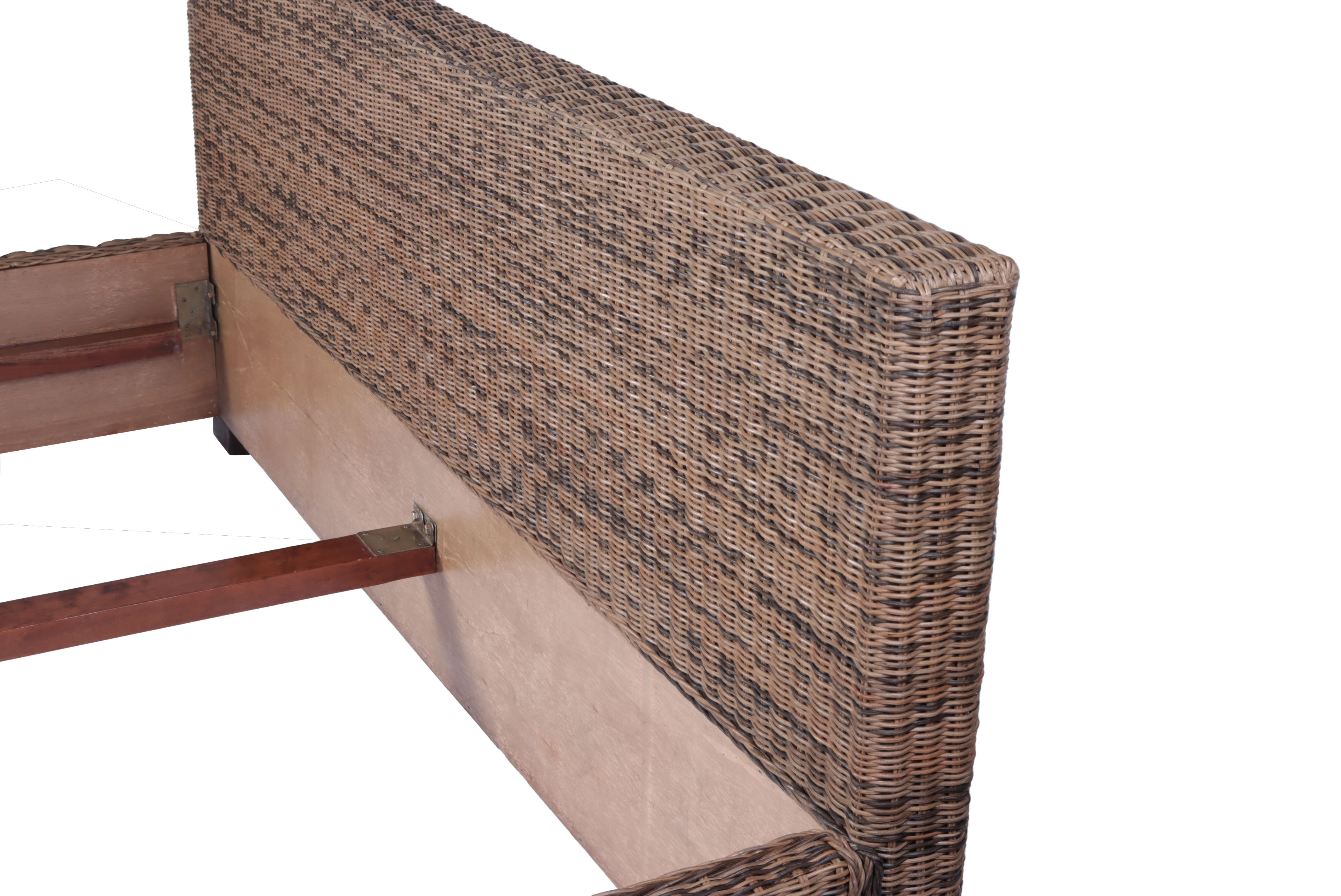  Rattanbett Doppelbett 180 x 200 cm Rattan Slash