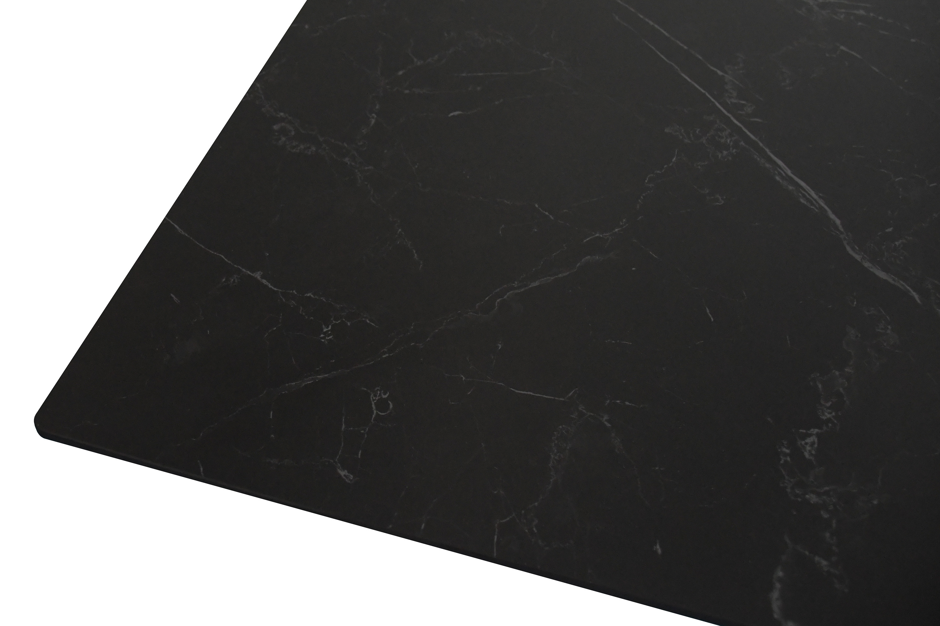 Esstisch Keramik schwarz 180(220) x 90 ausziehbar Spider-Gestell schwarz MILLIE