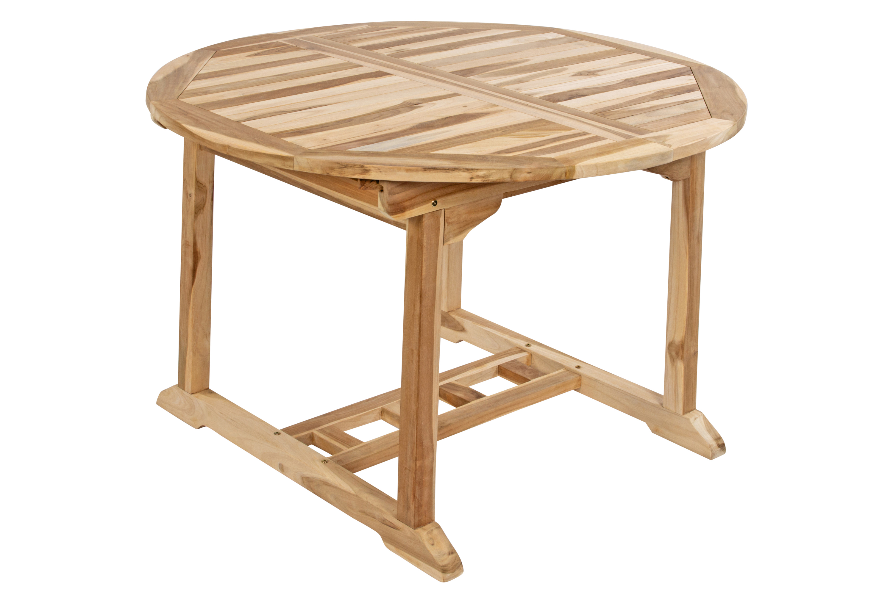  Gartenmöbel Set 4tlg mit Bank Teak Gartentisch ausziehbar 120-170 cm BORNEO/ARUBA
