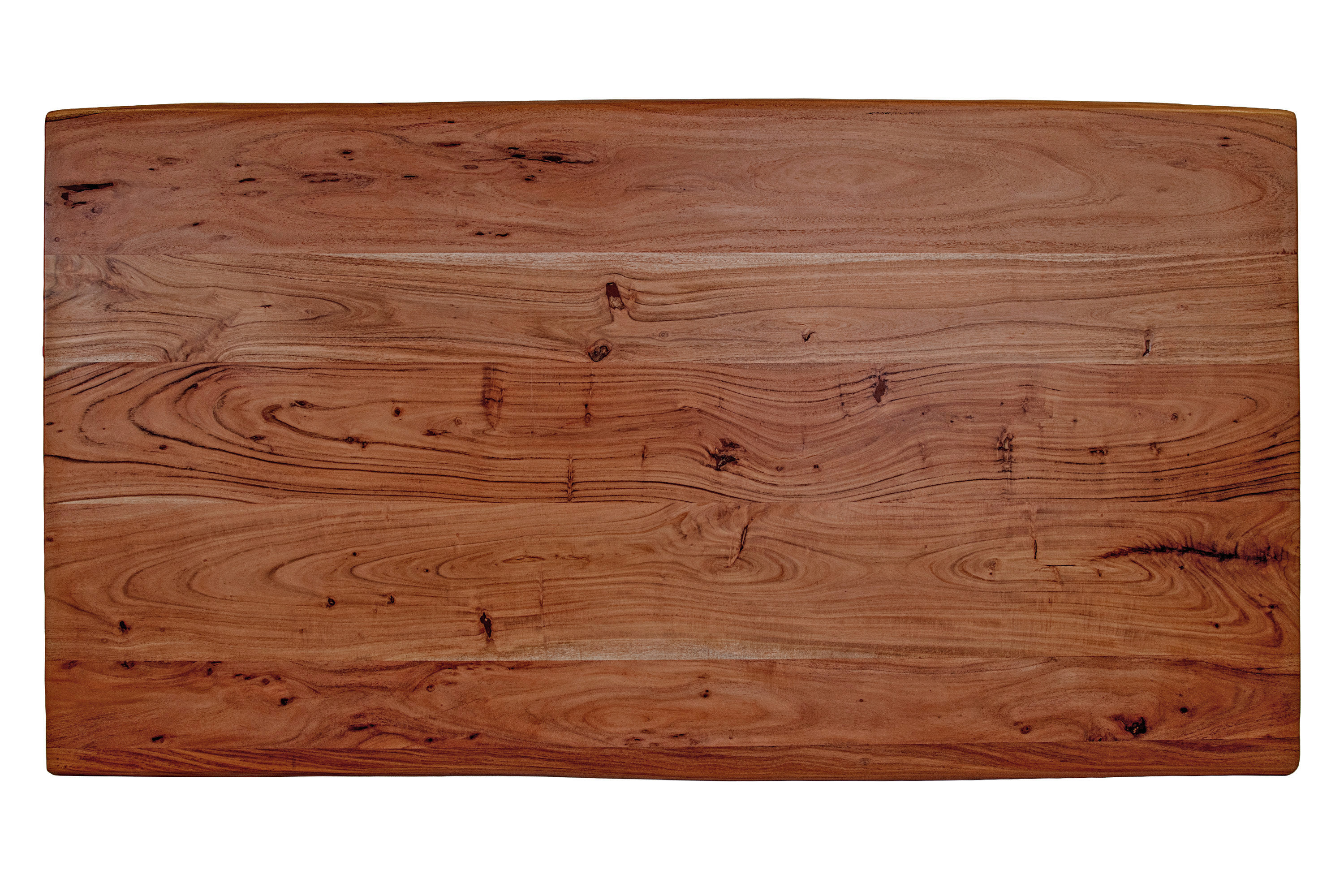 Tischplatte Baumkante Akazie nussbaum 220 x 110 cm LUGANO