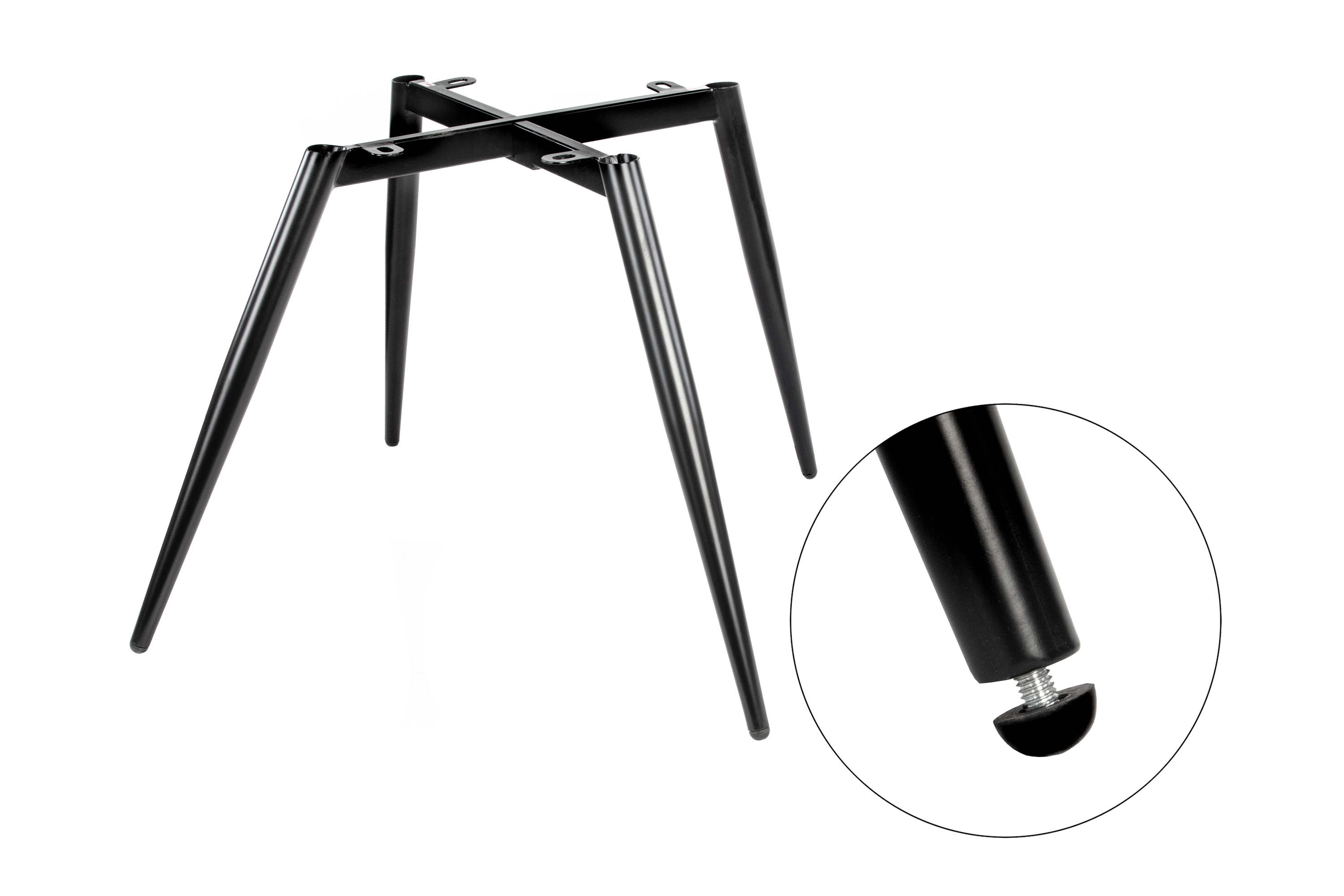 Esszimmer Armlehnstuhl Stoffbezug Silber, Schwarze Metallfüße ELLI