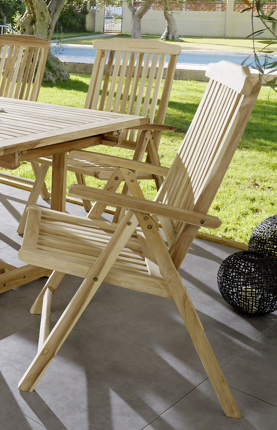  Gartenmöbel Set 7tlg Teak Gartentisch ausziehbar 180-240 cm KUBA/ARUBA