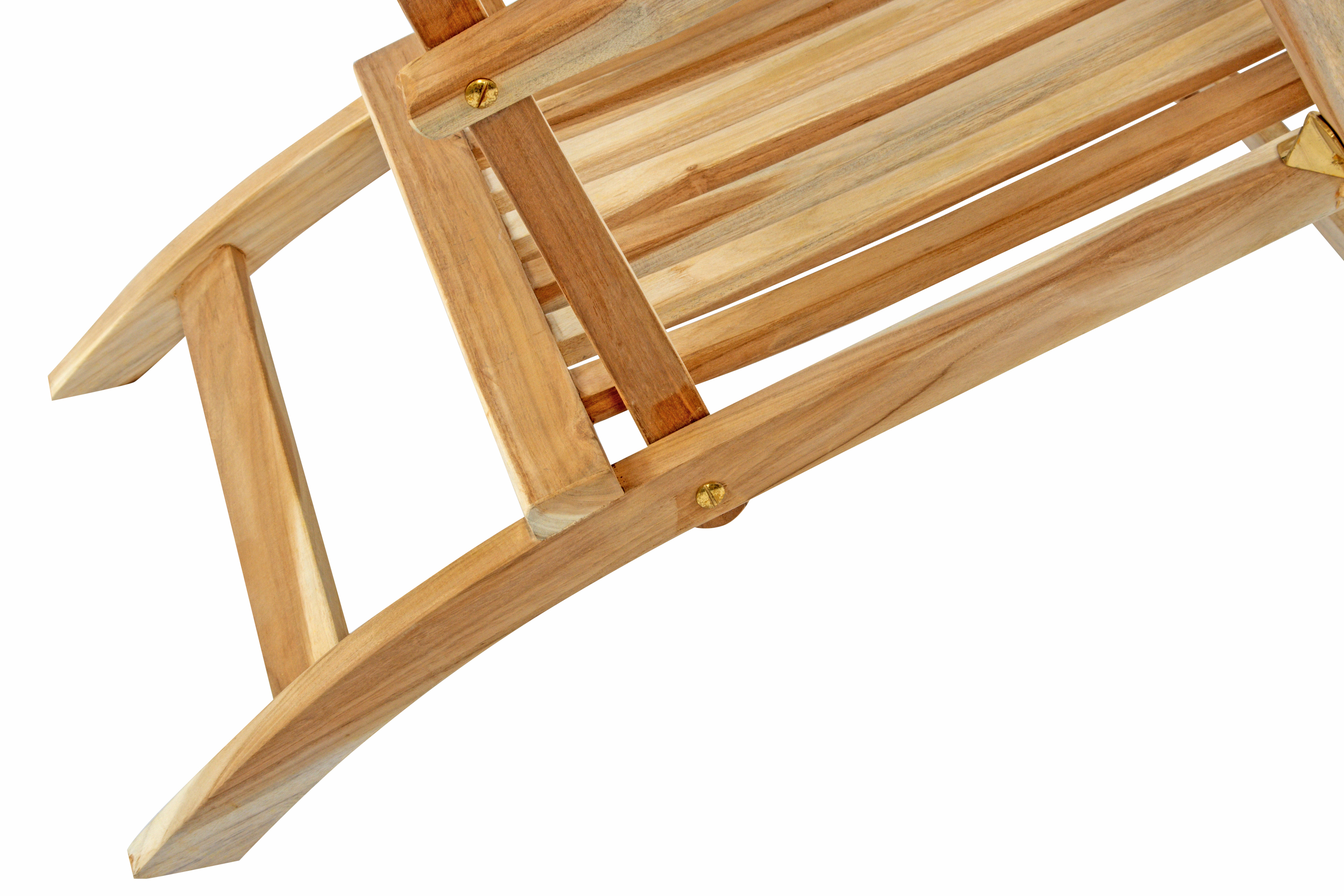 Gartenliege klappbar Teakholz Deckchair 150 cm PUCCON