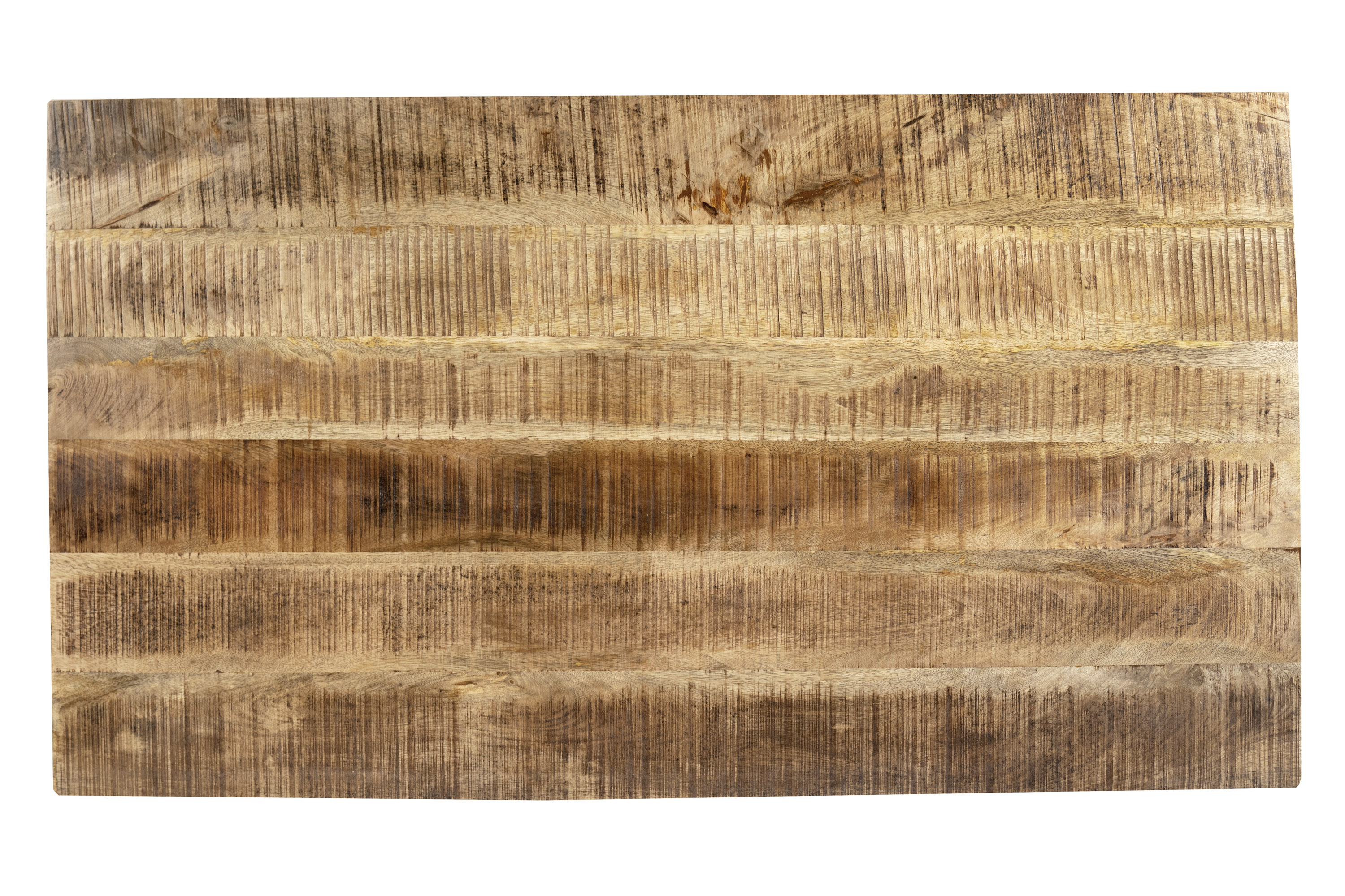 Esstisch Mango Massiv naturfarben 120 x 80 cm gerade Kanten Spider-Gestell schwarz RIO