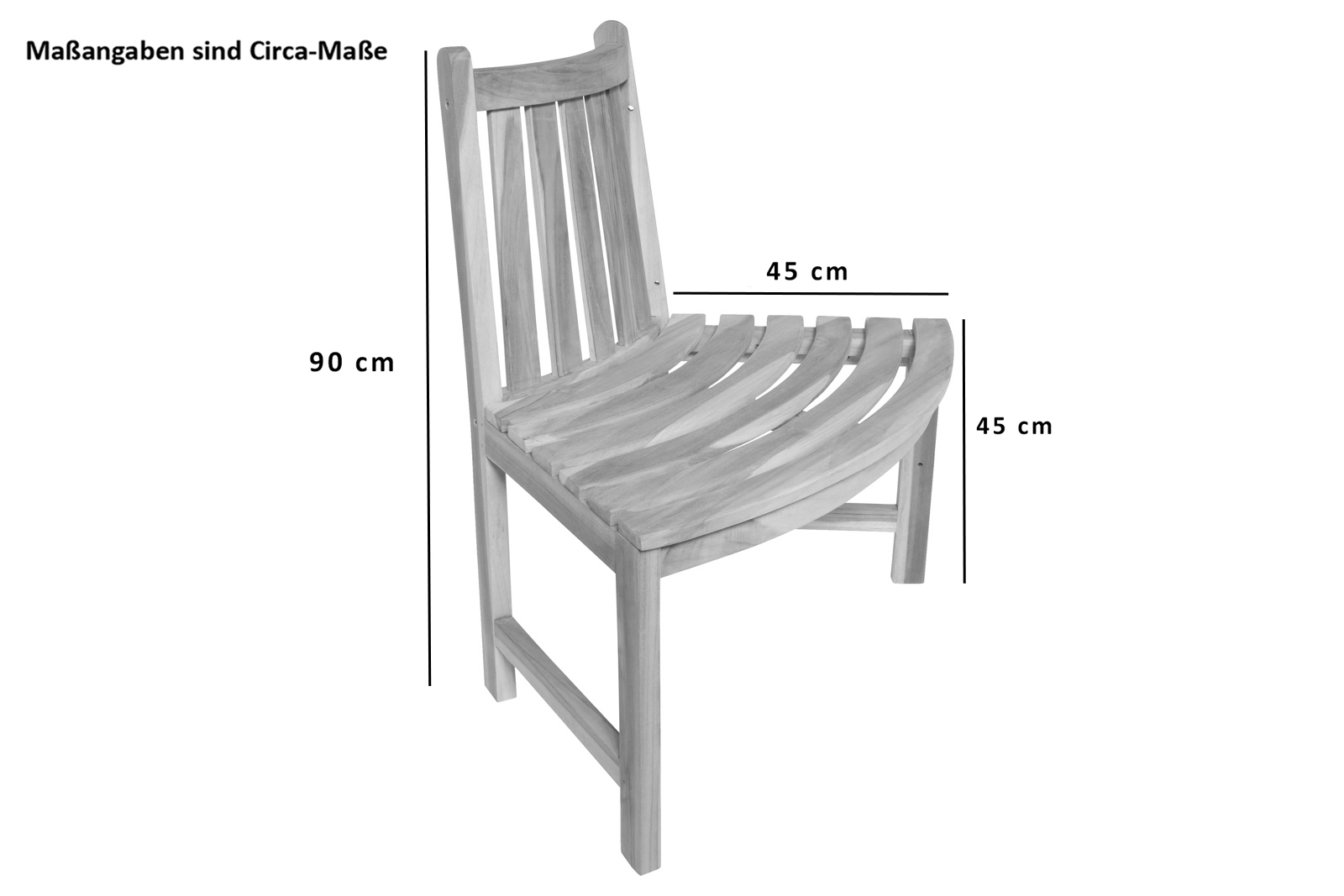 Rundbank 360° Gartenbank Teak massiv  ø180 cm Highline TIMO