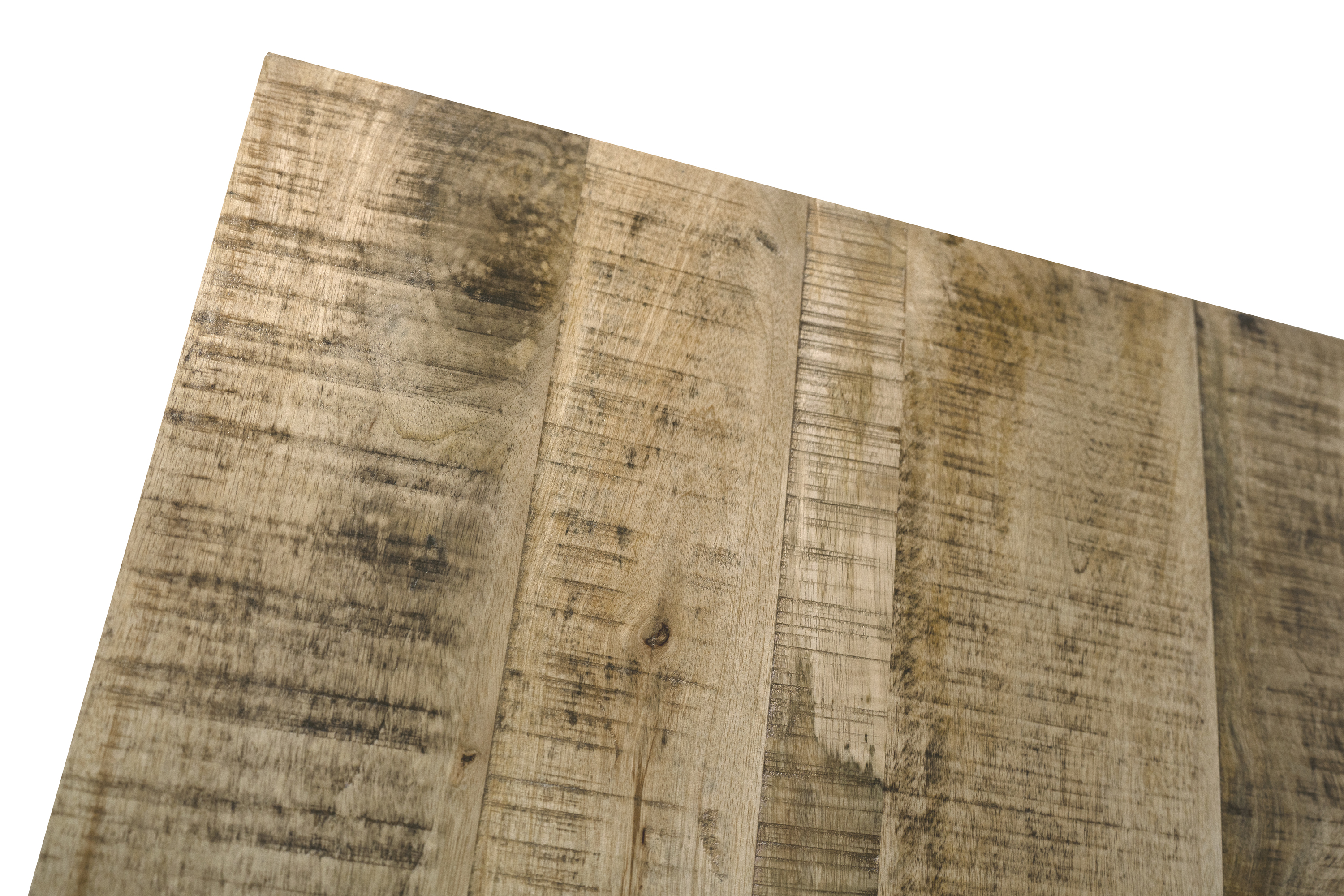 Esstisch Mango Massiv naturfarben 90 x 90 cm U-Gestell schwarz RIO
