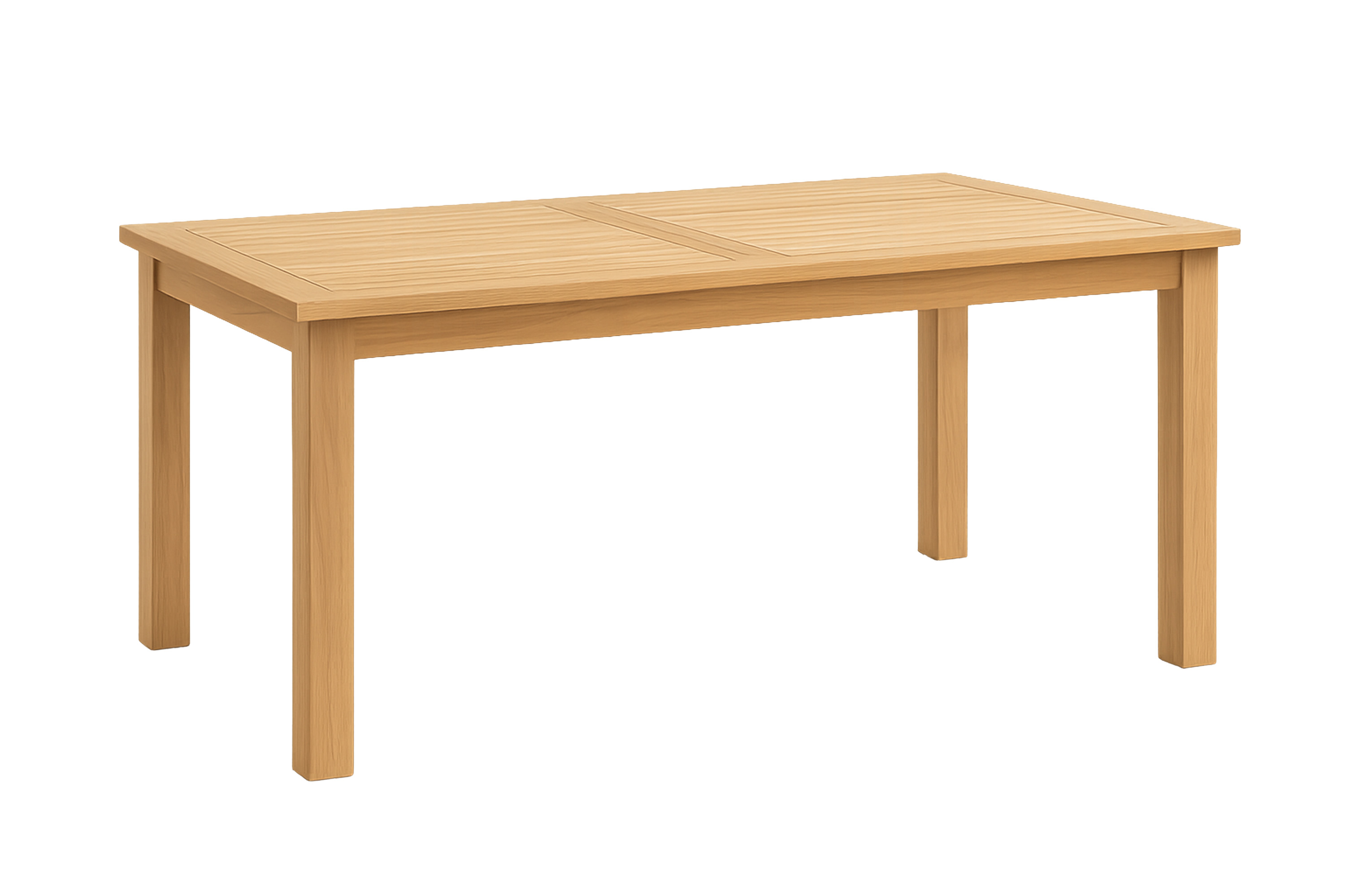 Gartengruppe 4tlg Gartentisch Teak 180 x 100 cm mit Gartenbank & 2 Stühlen FREETOWN
