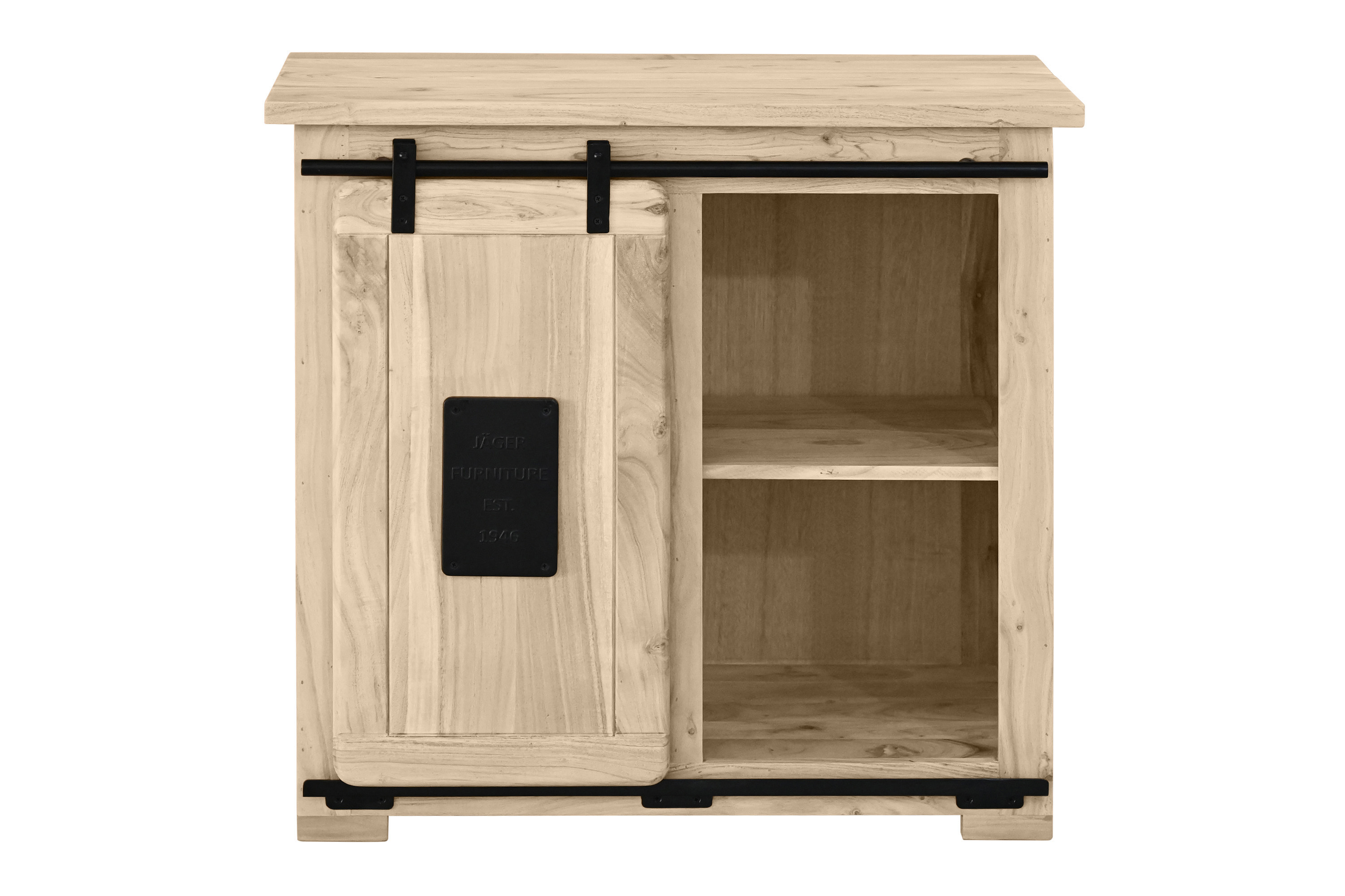 Sideboard Kommode Akazie massiv 90 x 45 x 85 cm eiche LIBRO