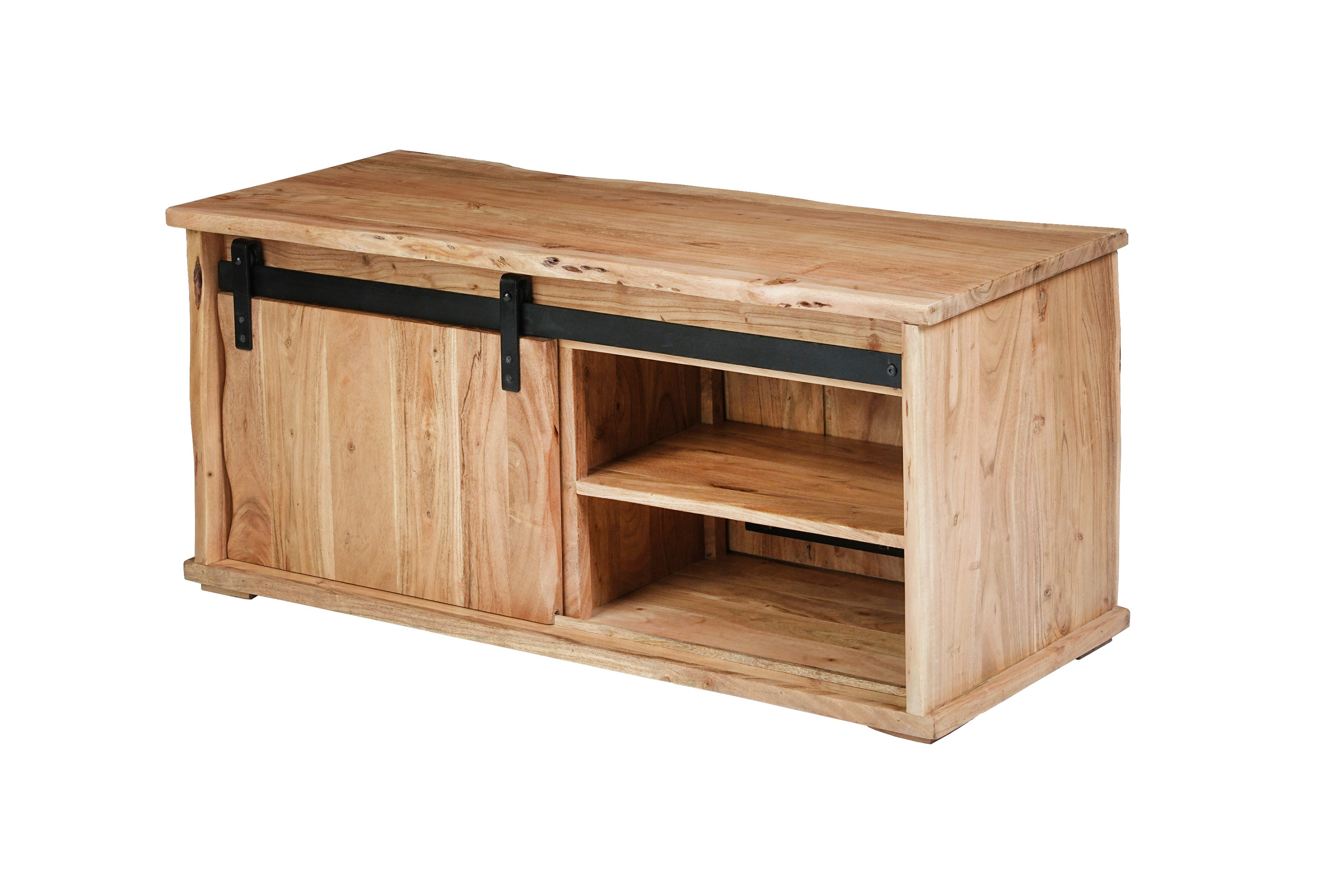 Couchtisch Baumkante 110 x 45 x 50 cm Akazienholt massiv naturfarben LIAN I