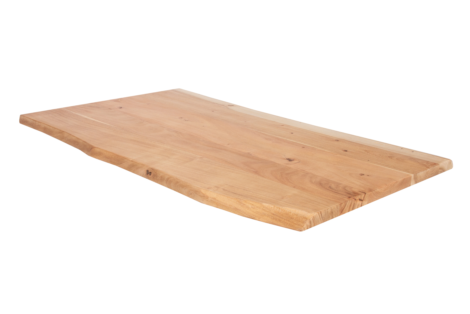  Tischplatte Baumkante Akazie Natur 100 x 60 cm CURT