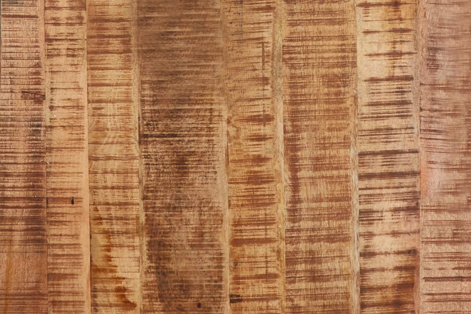 Esstisch Baumkante Massiv Mango naturfarben 120 x 80 silber U-Gestell DORA