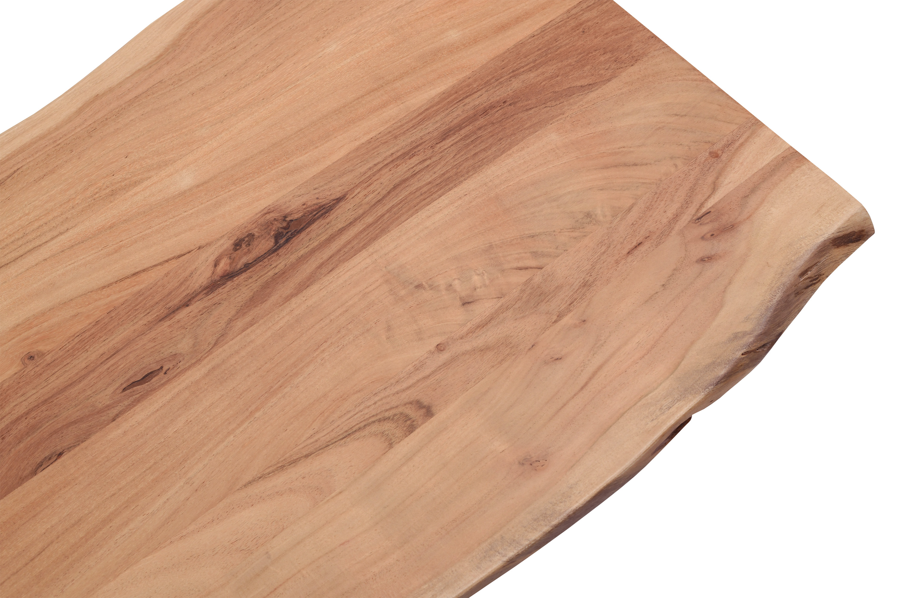 Tischplatte Baumkante Akazie Natur 160 x 85 cm NOAH