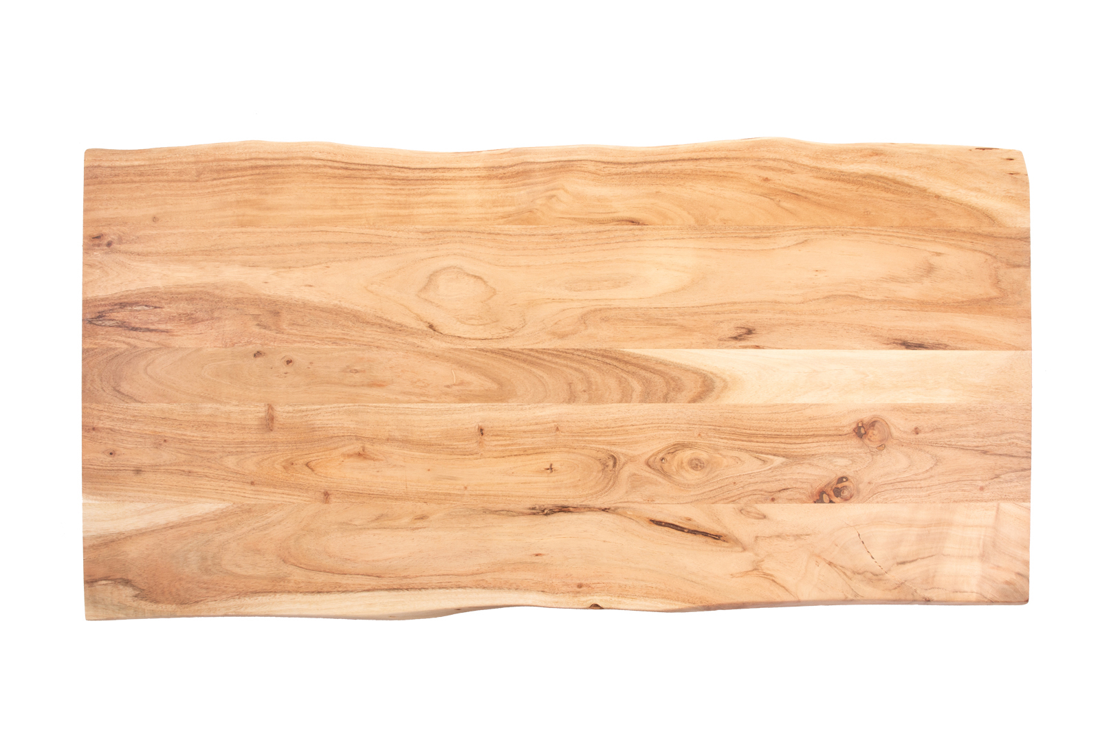  Tischplatte Baumkante Akazie Natur 120 x 60 cm CURT