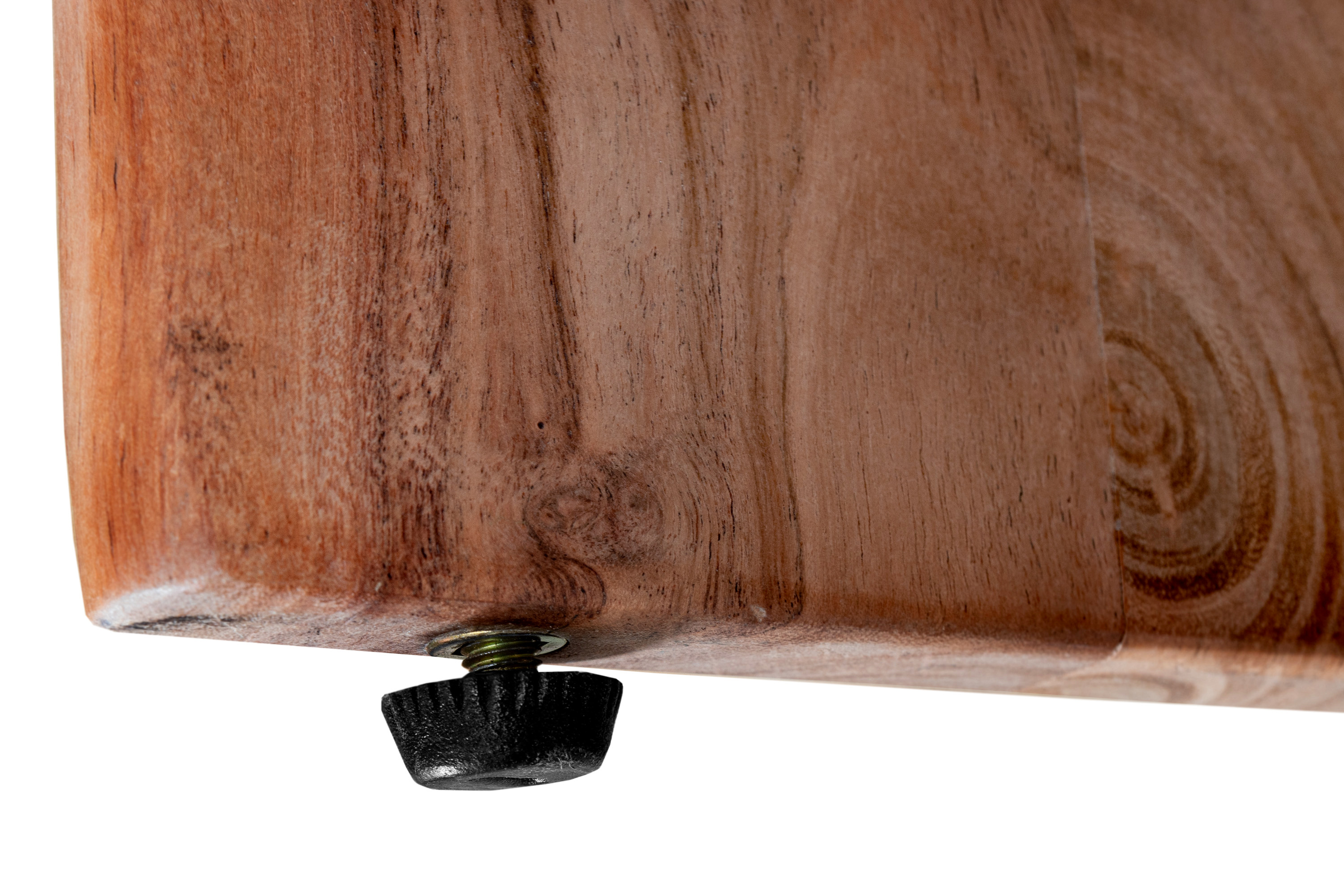 Couchtisch mit Ablage Akazie massiv 120 x 60 x 40 cm nussbaumfarben DAHLIA